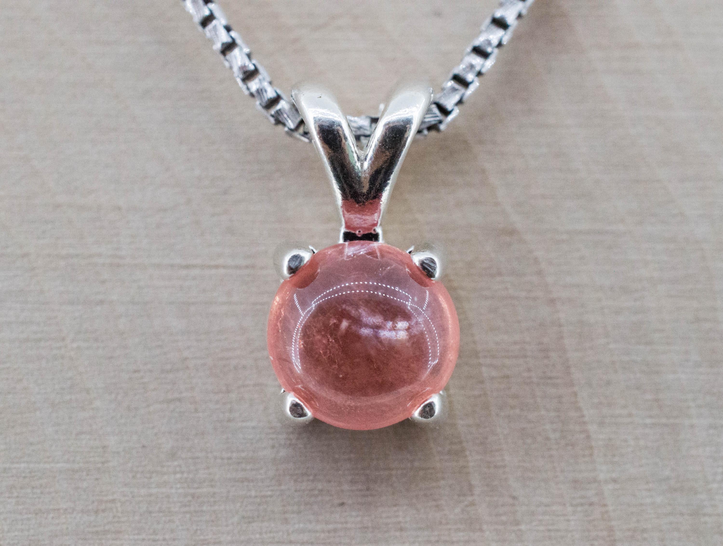 Rhodochrosite Pendant; Natural Untreated USA Sweet Home Rhodochrosite; 2.230cts - Mark Oliver Gems