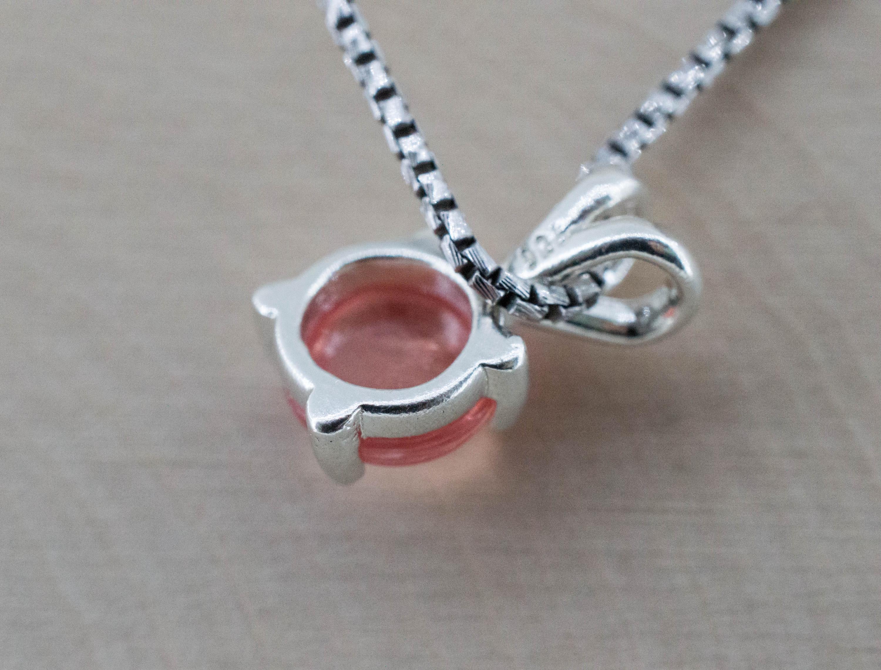 Rhodochrosite Pendant; Natural Untreated USA Sweet Home Rhodochrosite; 2.230cts - Mark Oliver Gems