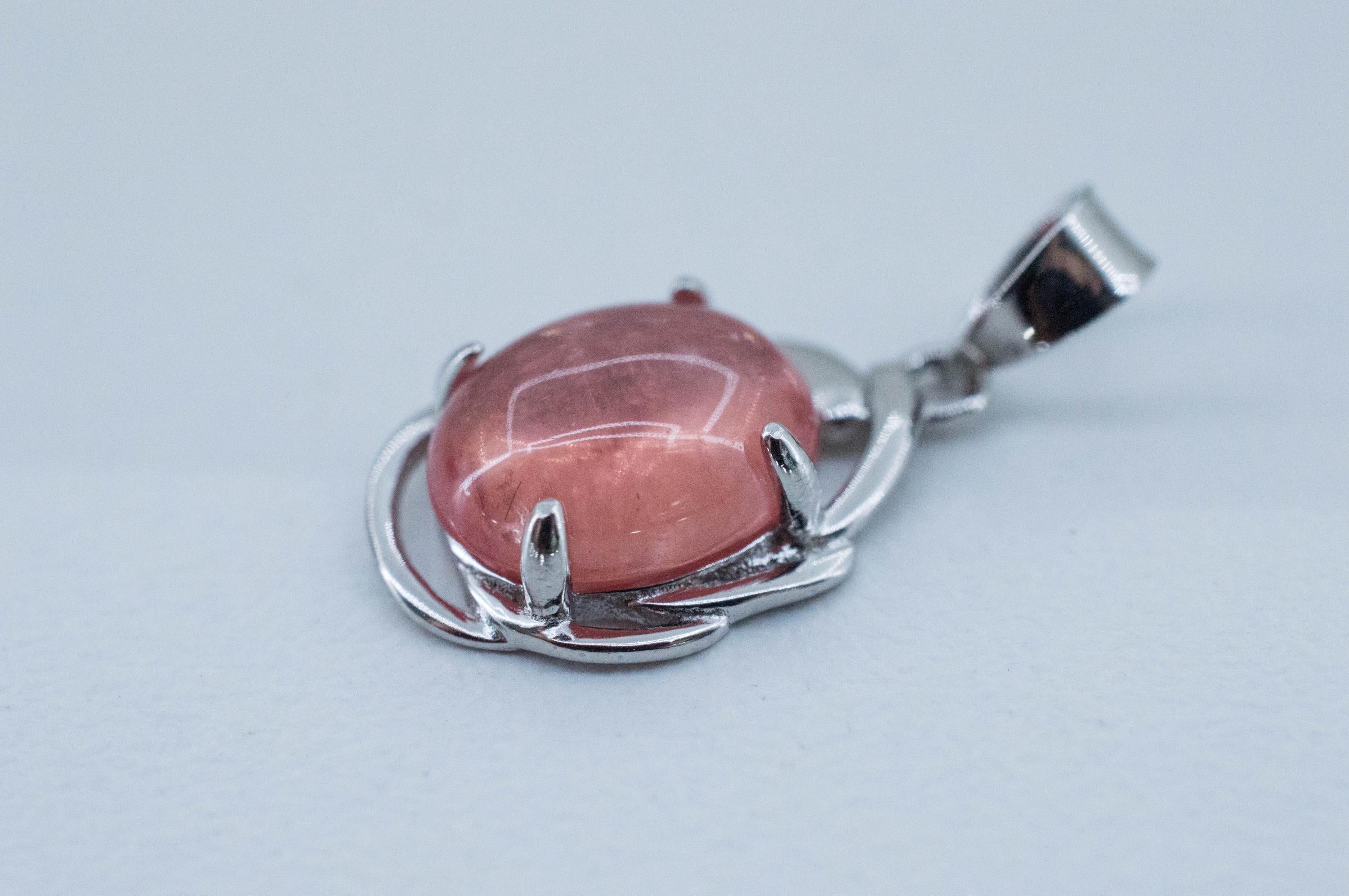 Rhodochrosite Pendant; Natural Untreated USA Sweet Home Rhodochrosite; 3.050cts - Mark Oliver Gems