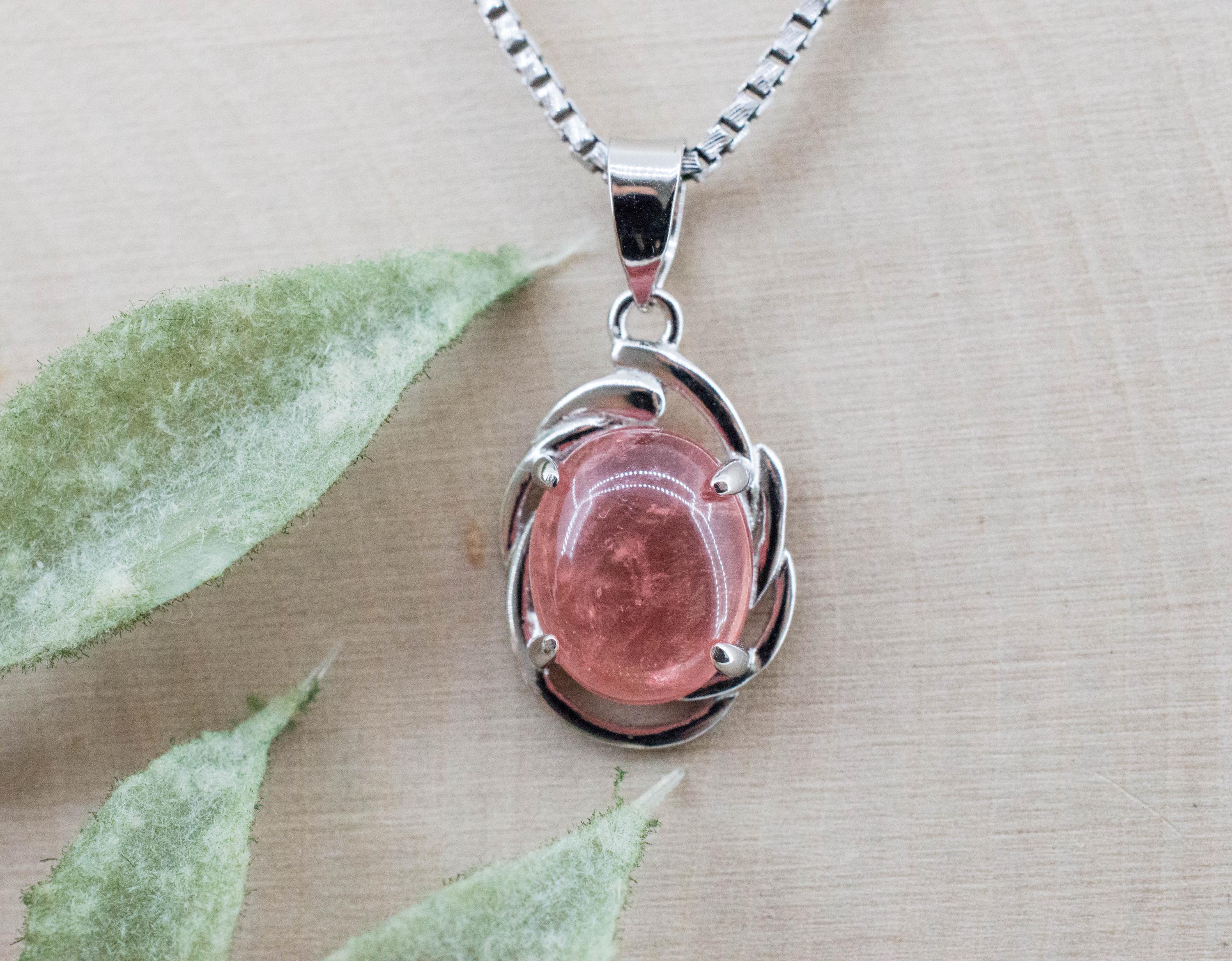 Rhodochrosite Pendant; Natural Untreated USA Sweet Home Rhodochrosite; 3.050cts - Mark Oliver Gems