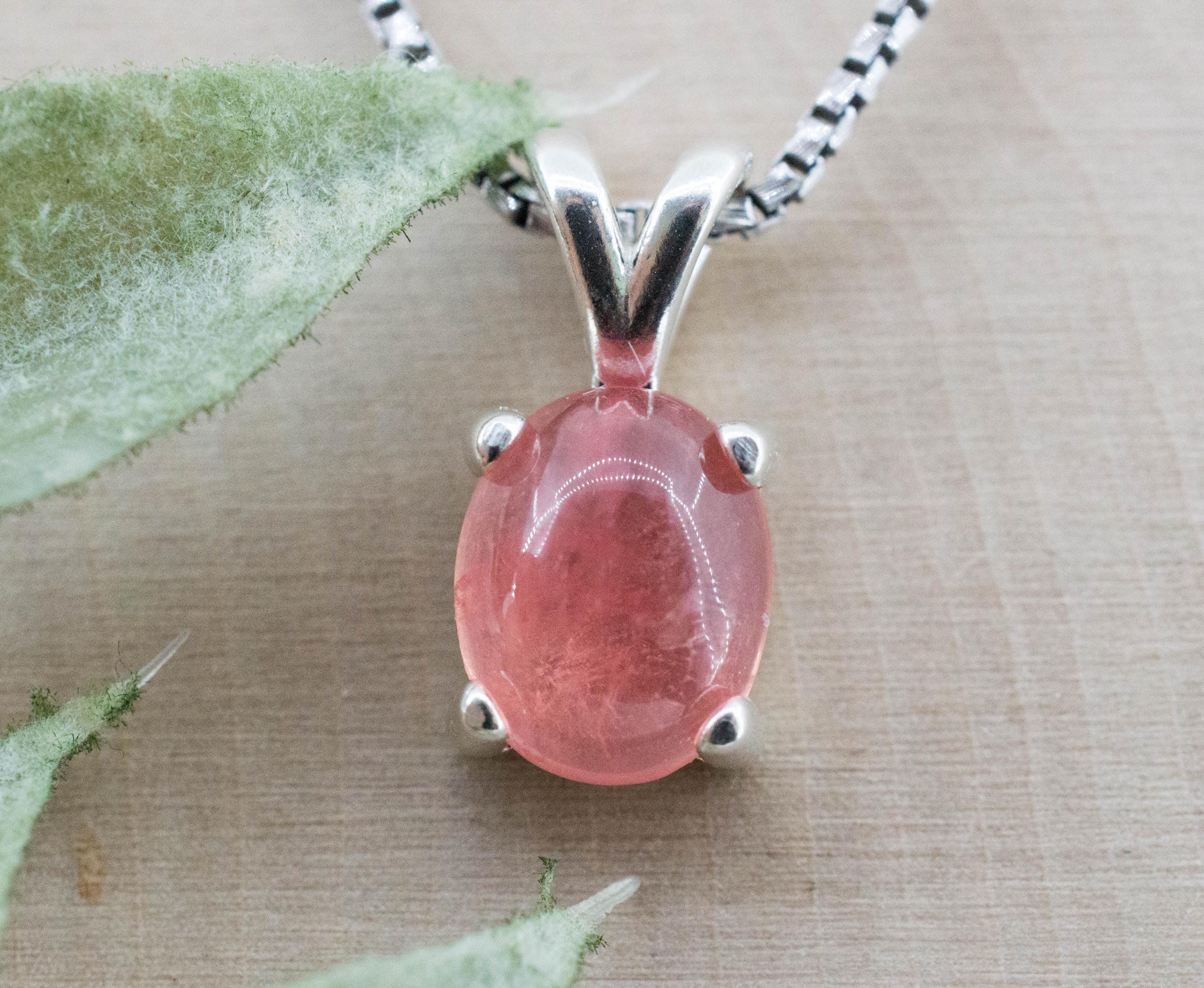 Rhodochrosite Pendant; Natural Untreated USA Sweet Home Rhodochrosite; 3.130cts - Mark Oliver Gems