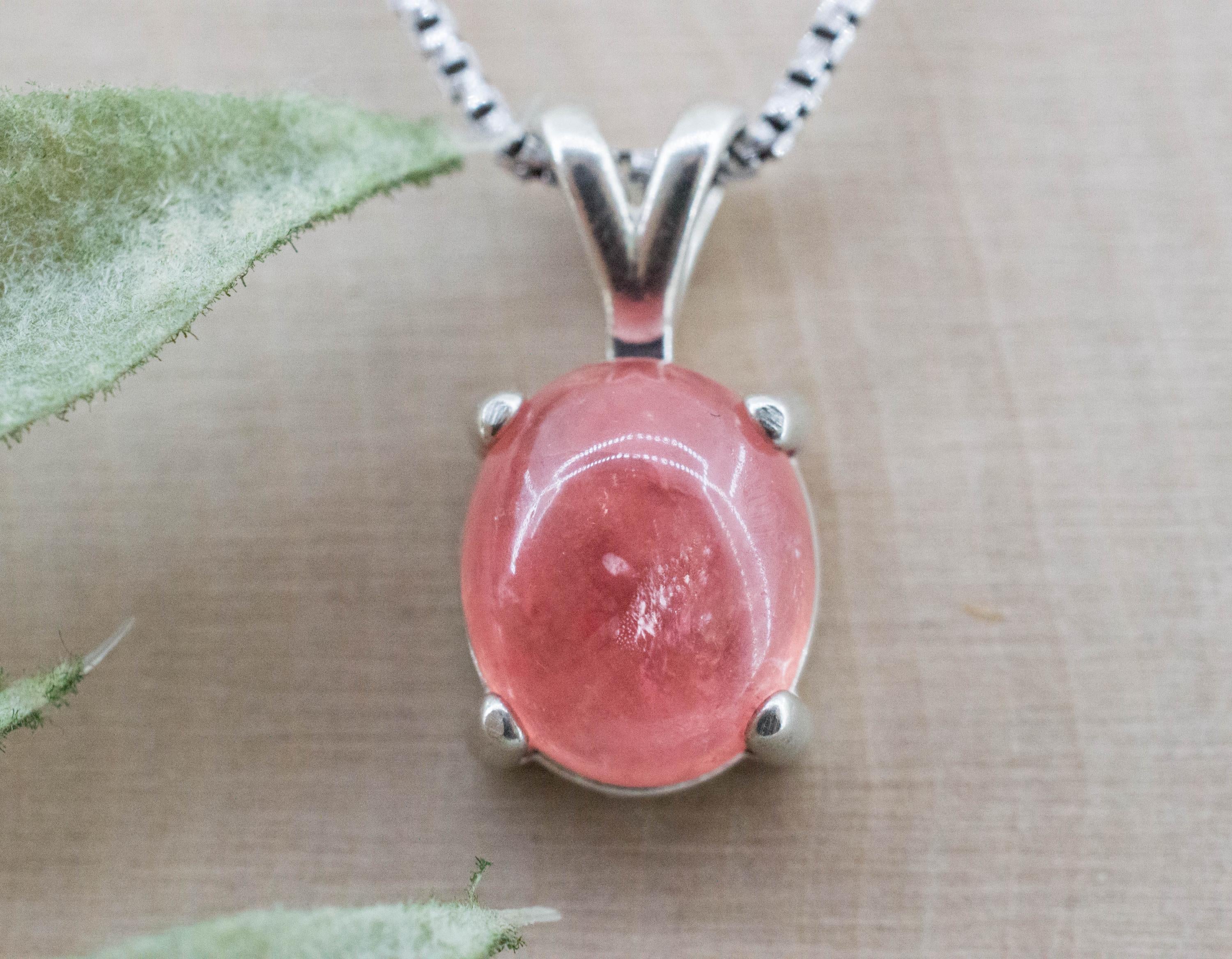 Rhodochrosite Pendant; Natural Untreated USA Sweet Home Rhodochrosite; 5.740cts - Mark Oliver Gems