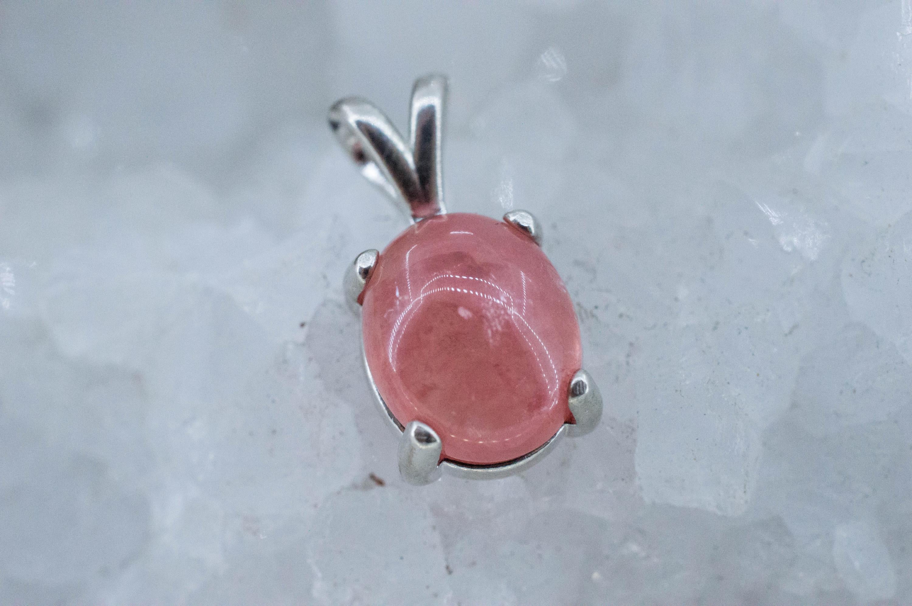 Rhodochrosite Pendant; Natural Untreated USA Sweet Home Rhodochrosite; 5.740cts - Mark Oliver Gems