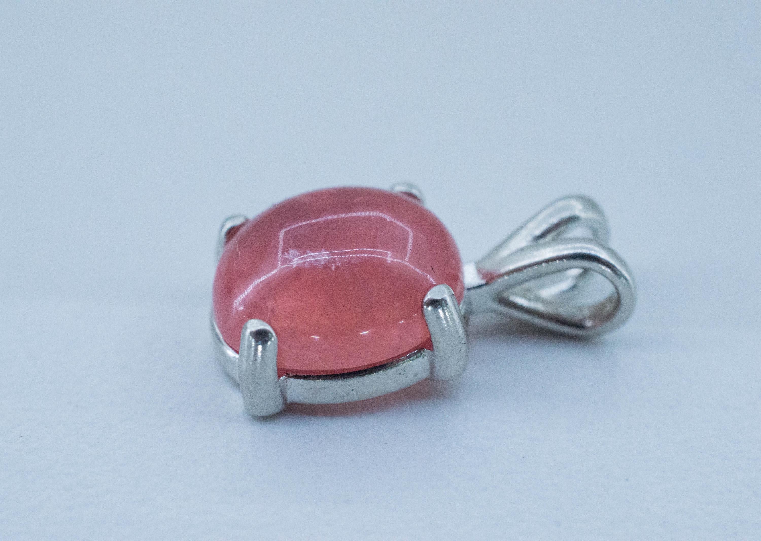 Rhodochrosite Pendant; Natural Untreated USA Sweet Home Rhodochrosite; 5.740cts - Mark Oliver Gems