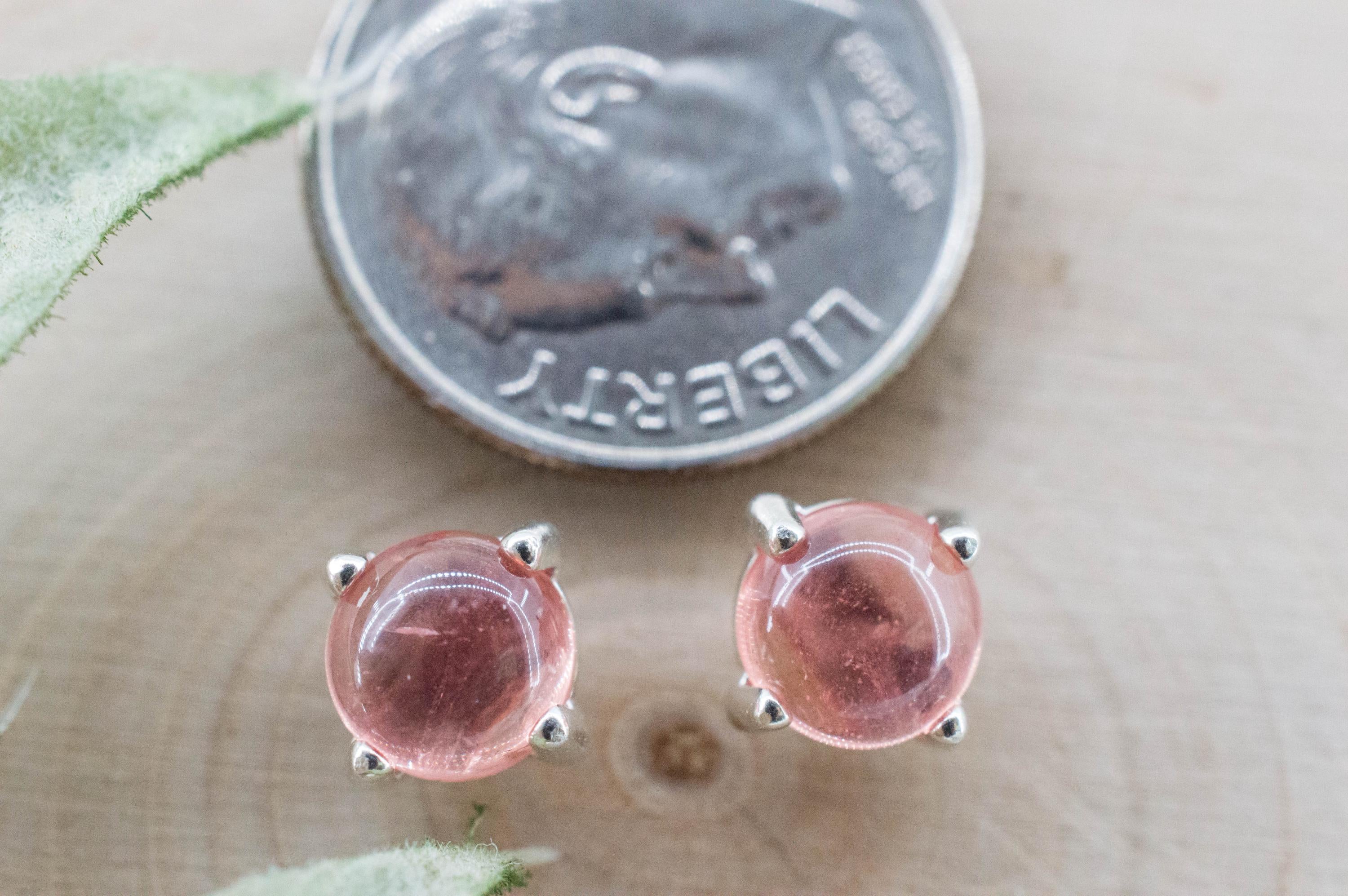 Rhodochrosite Earrings; Natural Untreated USA Sweet Home Rhodochrosite; 2.315cts - Mark Oliver Gems