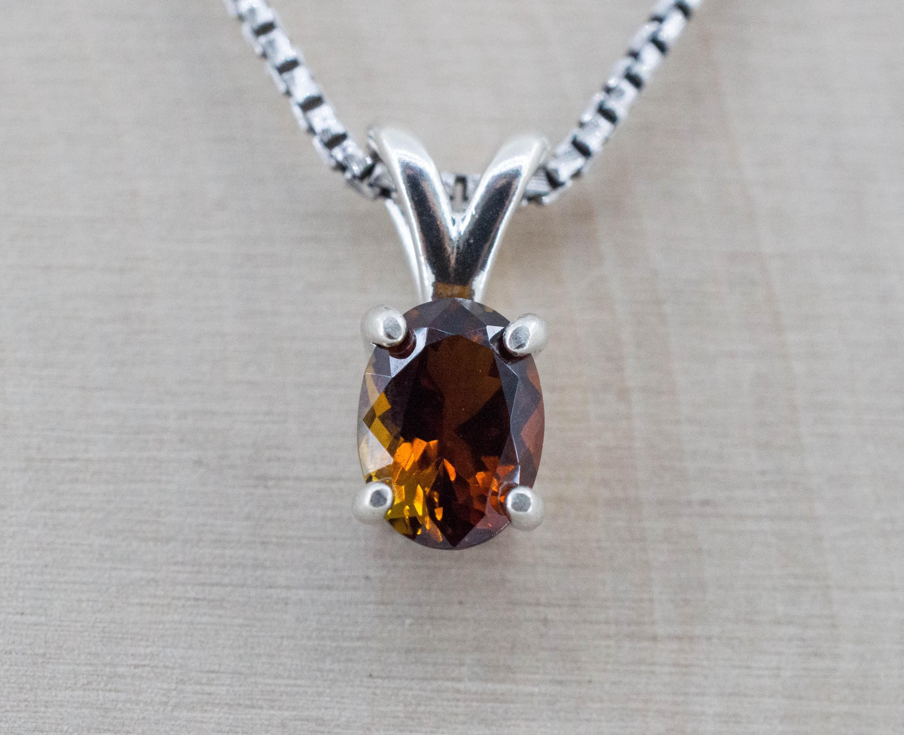 Sunset Tourmaline Pendant; Natural Untreated Tanzania Tourmaline; 1.165cts - Mark Oliver Gems