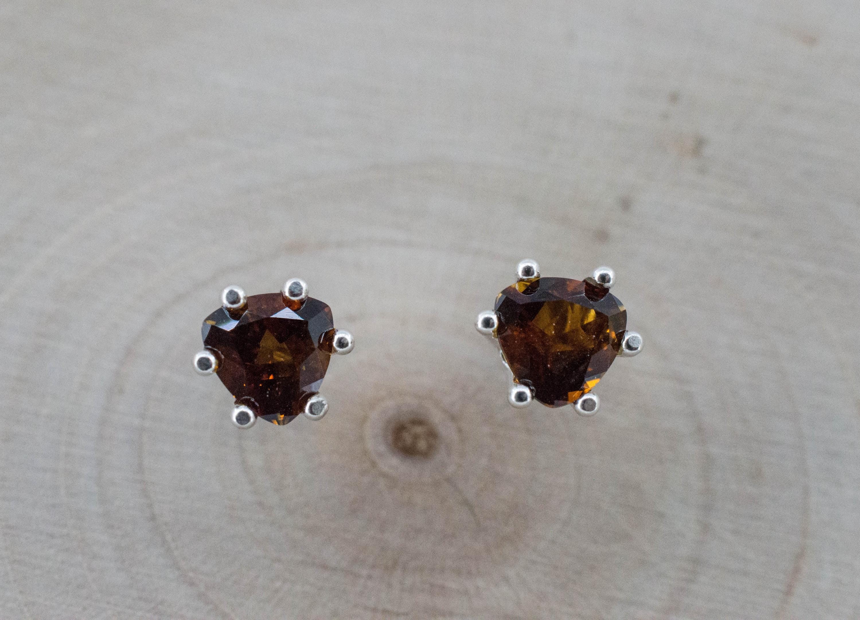 Sunset Tourmaline Earrings; Natural Untreated Tanzania Tourmaline; 0.700cts - Mark Oliver Gems