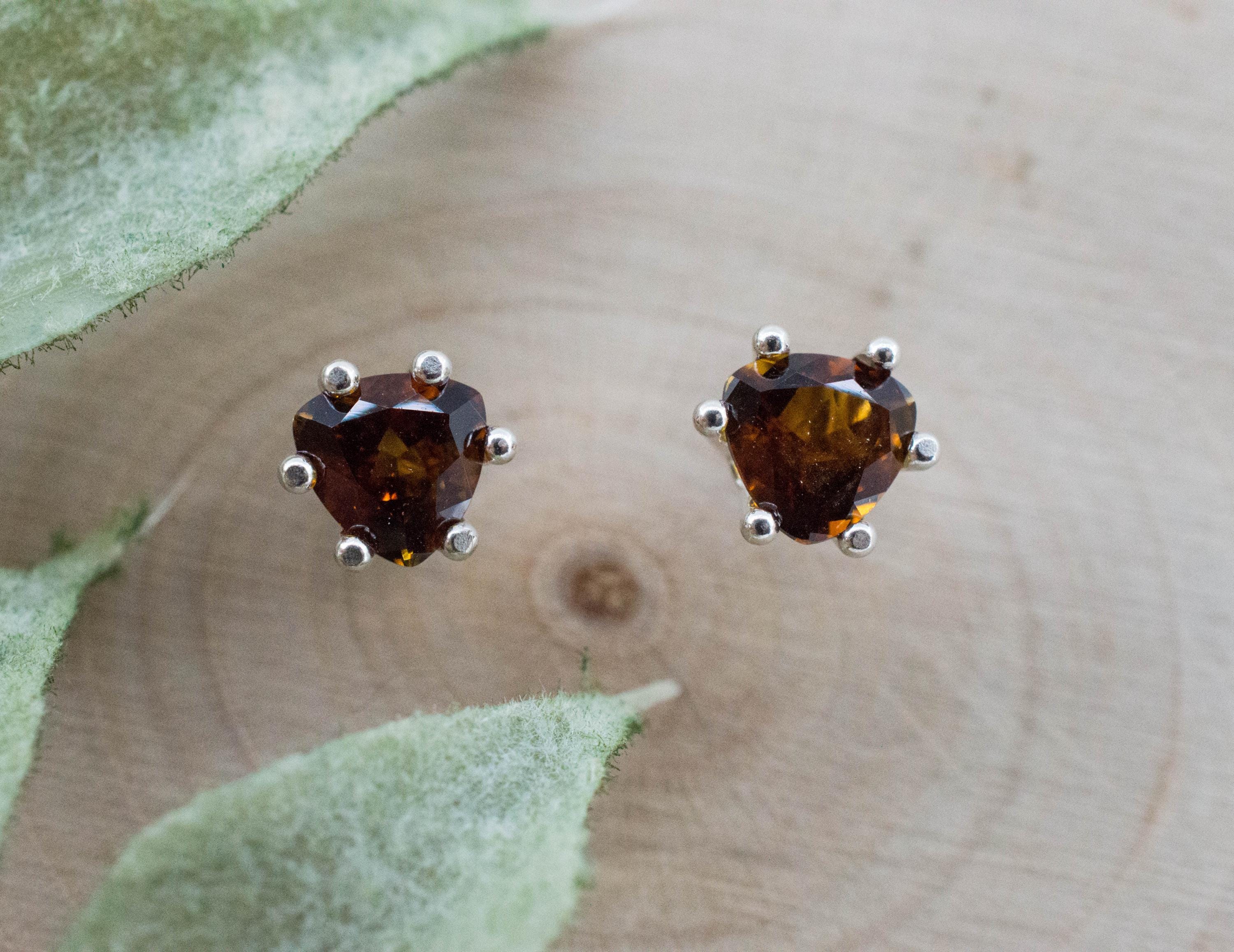 Sunset Tourmaline Earrings; Natural Untreated Tanzania Tourmaline; 0.700cts - Mark Oliver Gems