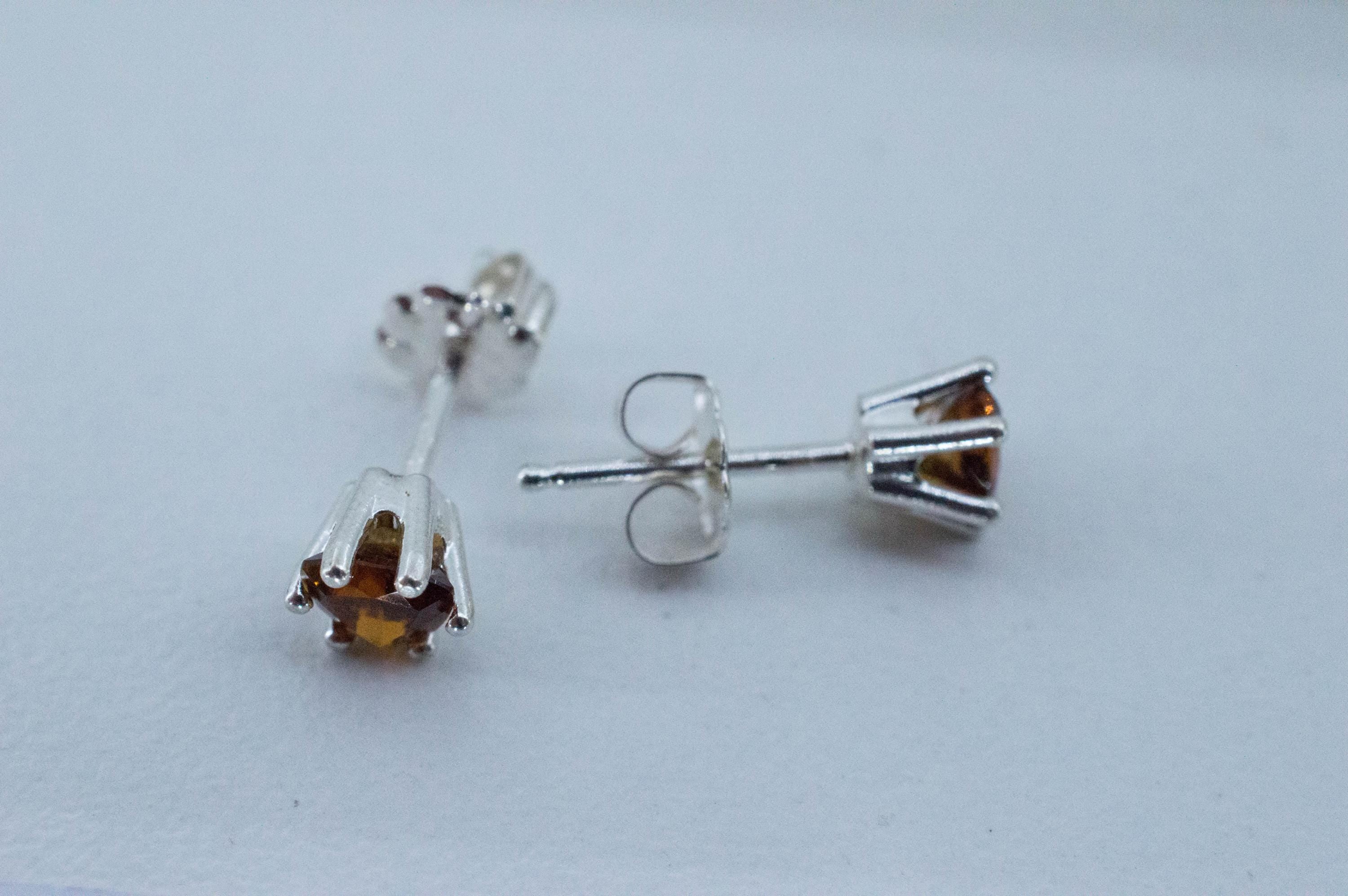 Sunset Tourmaline Earrings; Natural Untreated Tanzania Tourmaline; 0.700cts - Mark Oliver Gems