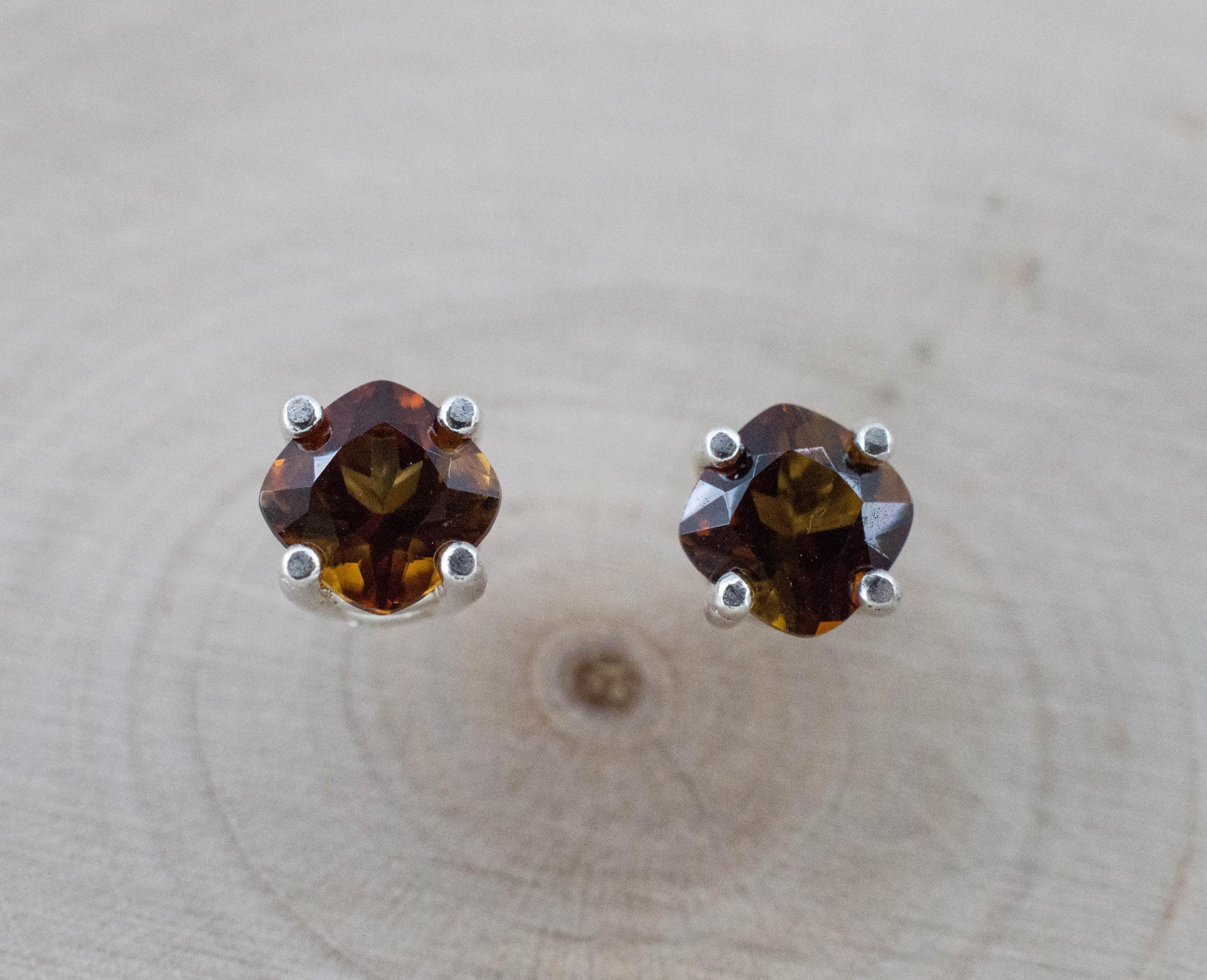 Sunset Tourmaline Earrings; Natural Untreated Tanzania Tourmaline; 1.185cts - Mark Oliver Gems