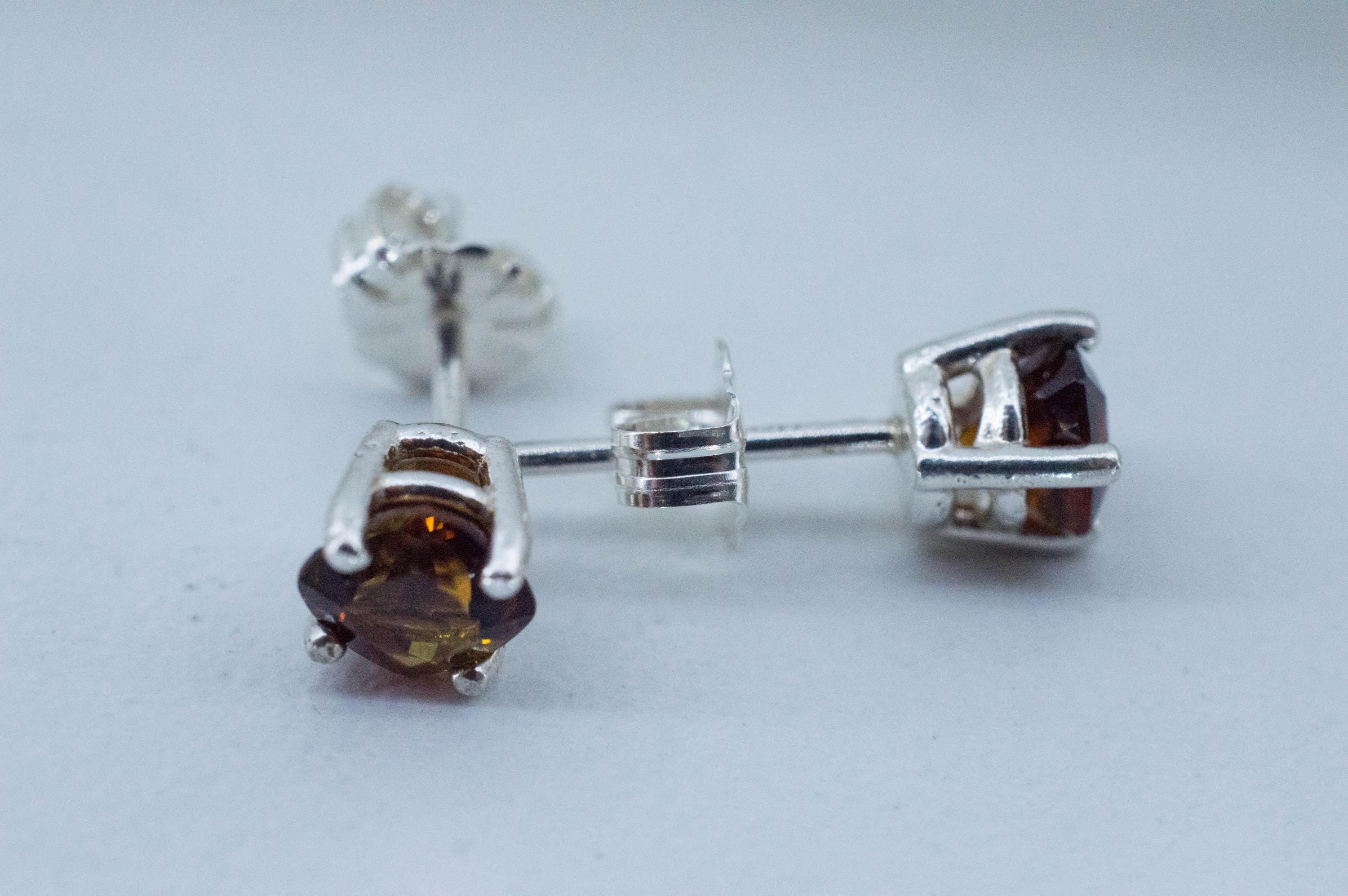 Sunset Tourmaline Earrings; Natural Untreated Tanzania Tourmaline; 1.185cts - Mark Oliver Gems