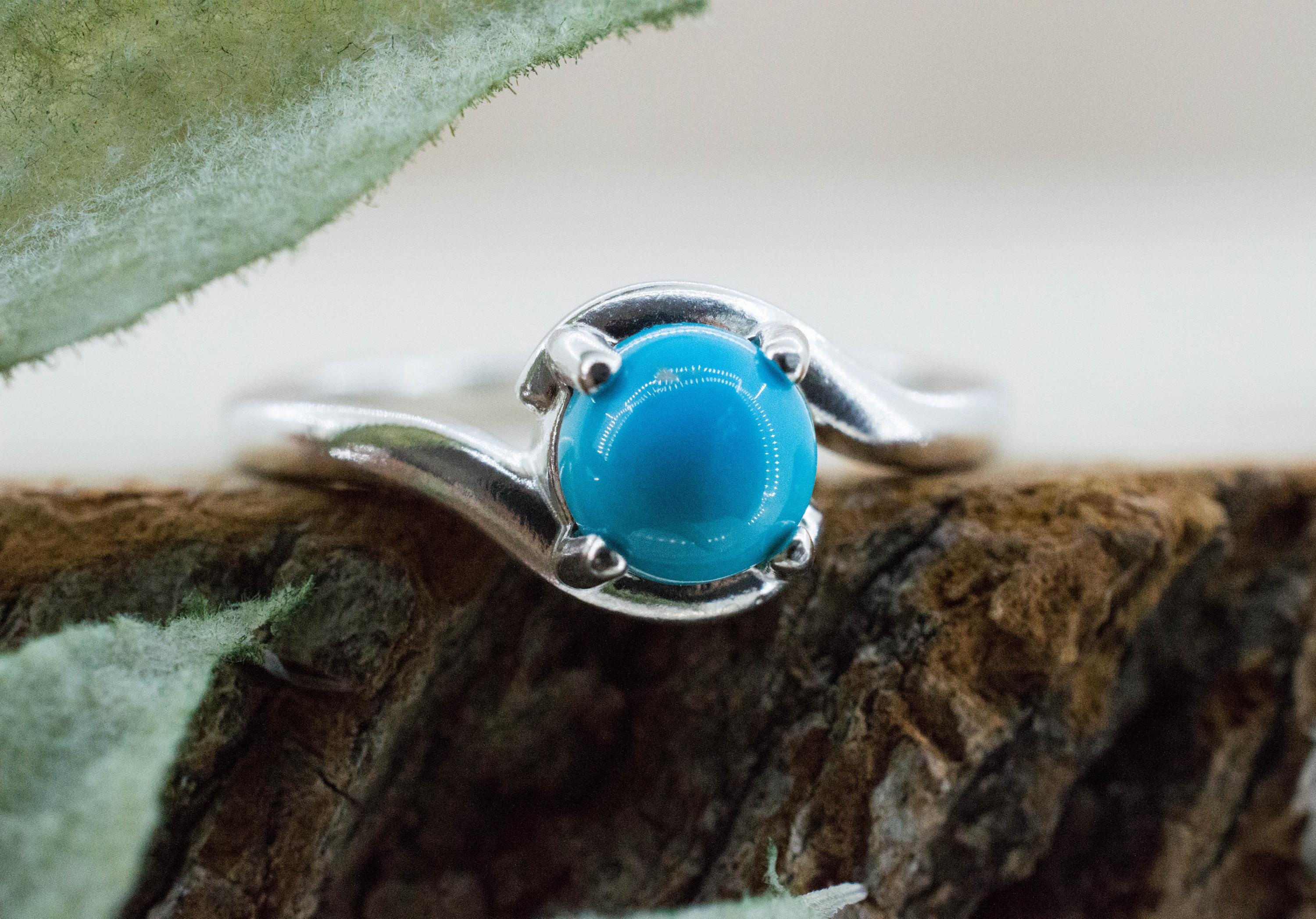 Turquoise Ring, Natural Sleeping Beauty Turquoise; 0.905cts - Mark Oliver Gems