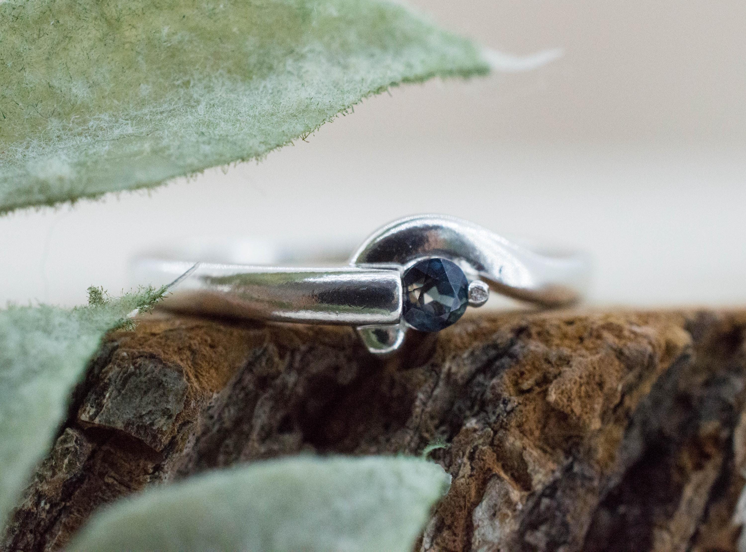 Sapphire Ring, Natural Untreated Tanzania Umba Sapphire; 0.130cts - Mark Oliver Gems