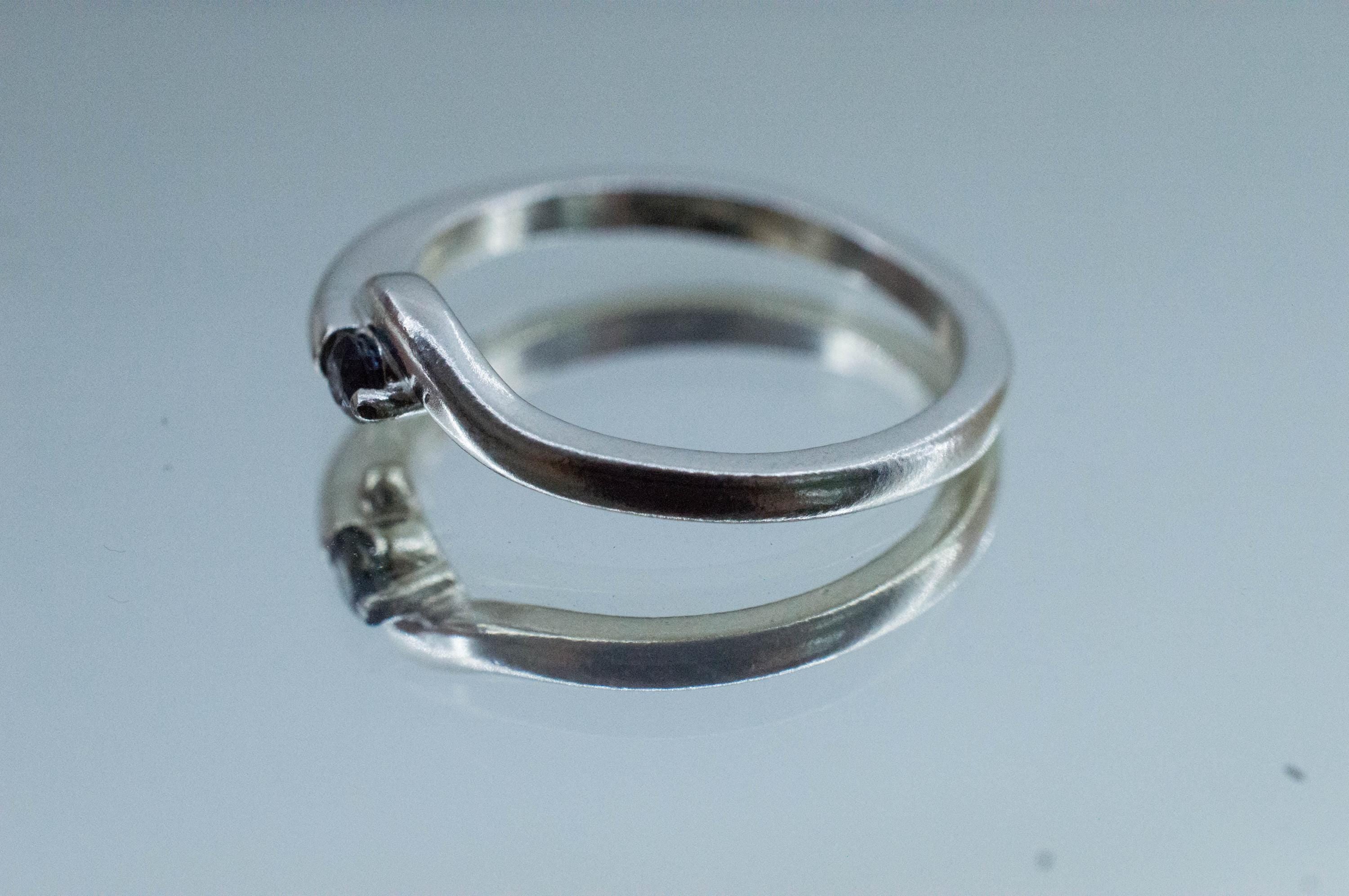 Sapphire Ring, Natural Untreated Tanzania Umba Sapphire; 0.130cts - Mark Oliver Gems