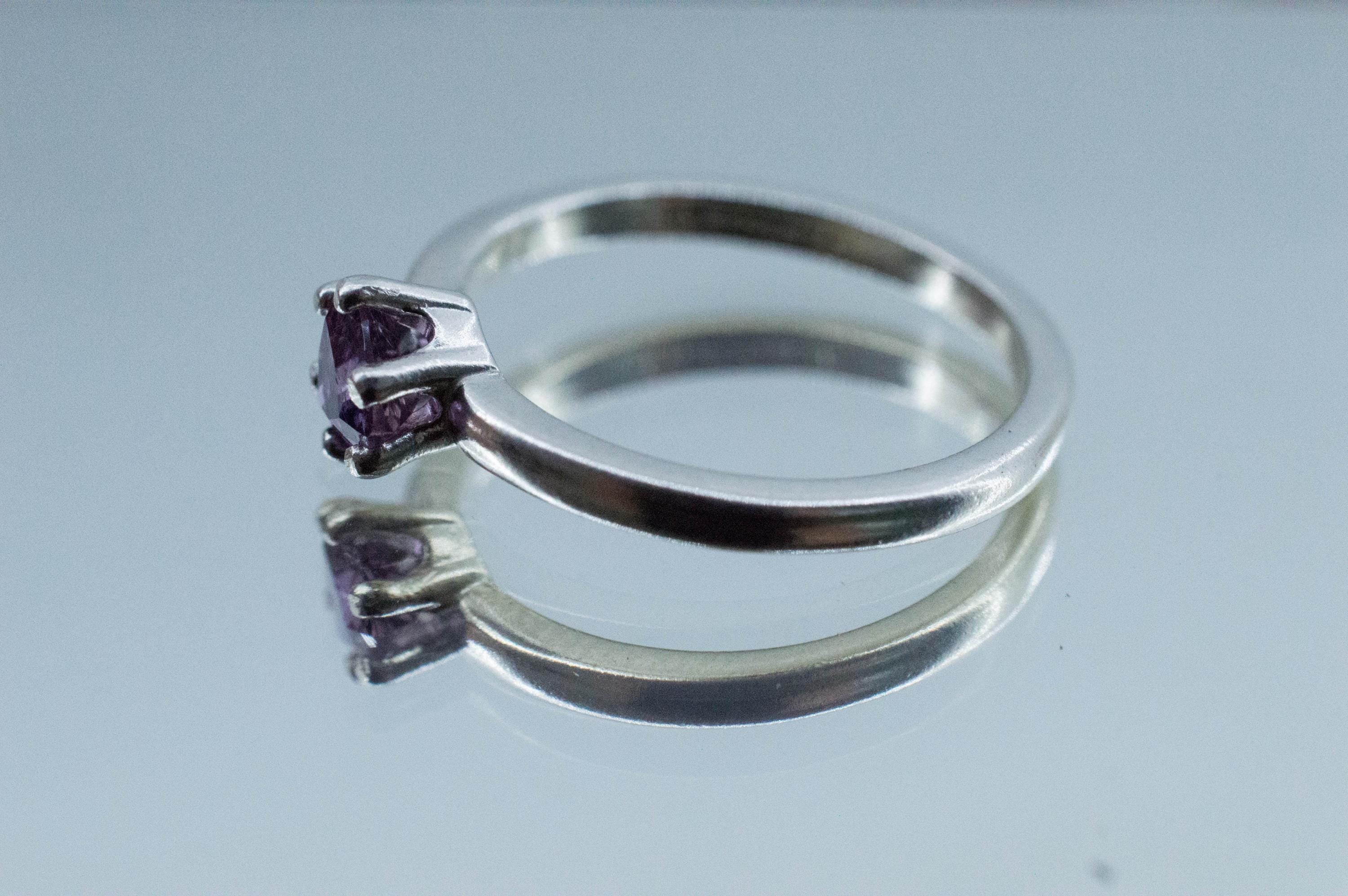 Purple Sapphire Ring, Natural Untreated Tanzania Umba Sapphire; 0.565cts - Mark Oliver Gems