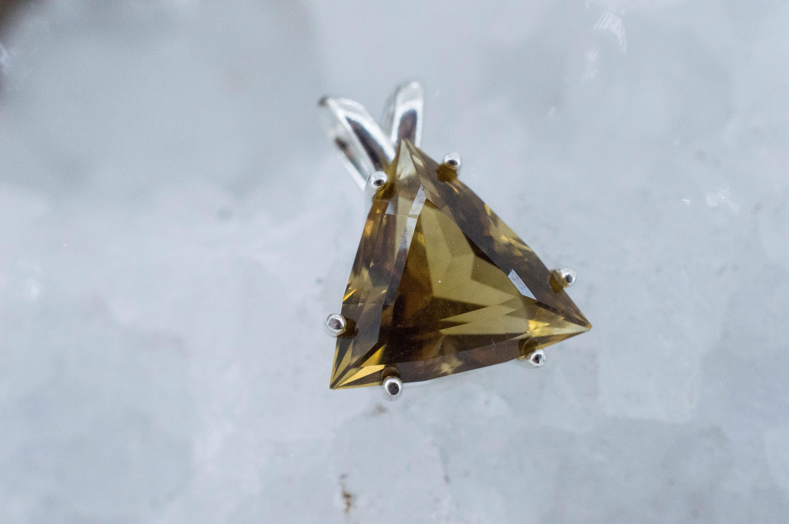 Citrine Pendant; Natural Untreated Congo Citrine; 5.225cts - Mark Oliver Gems