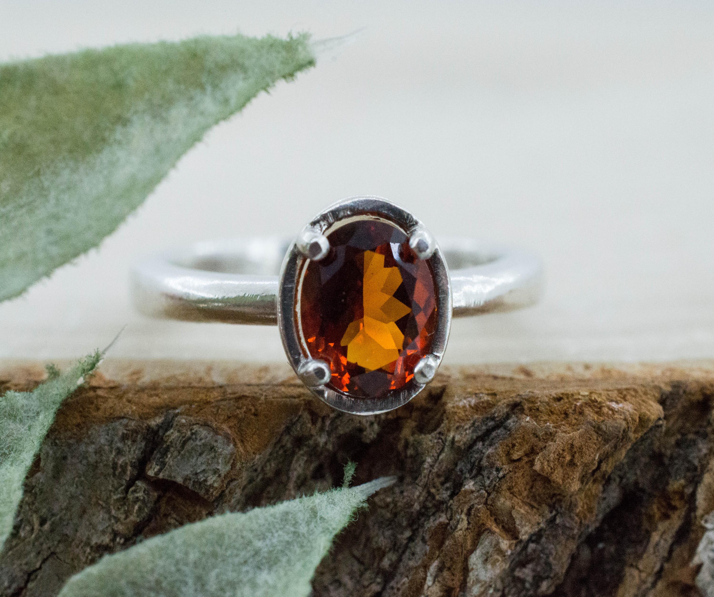 Madeira Citrine Ring; Genuine Untreated Brazil Citrine; 1.130cts - Mark Oliver Gems