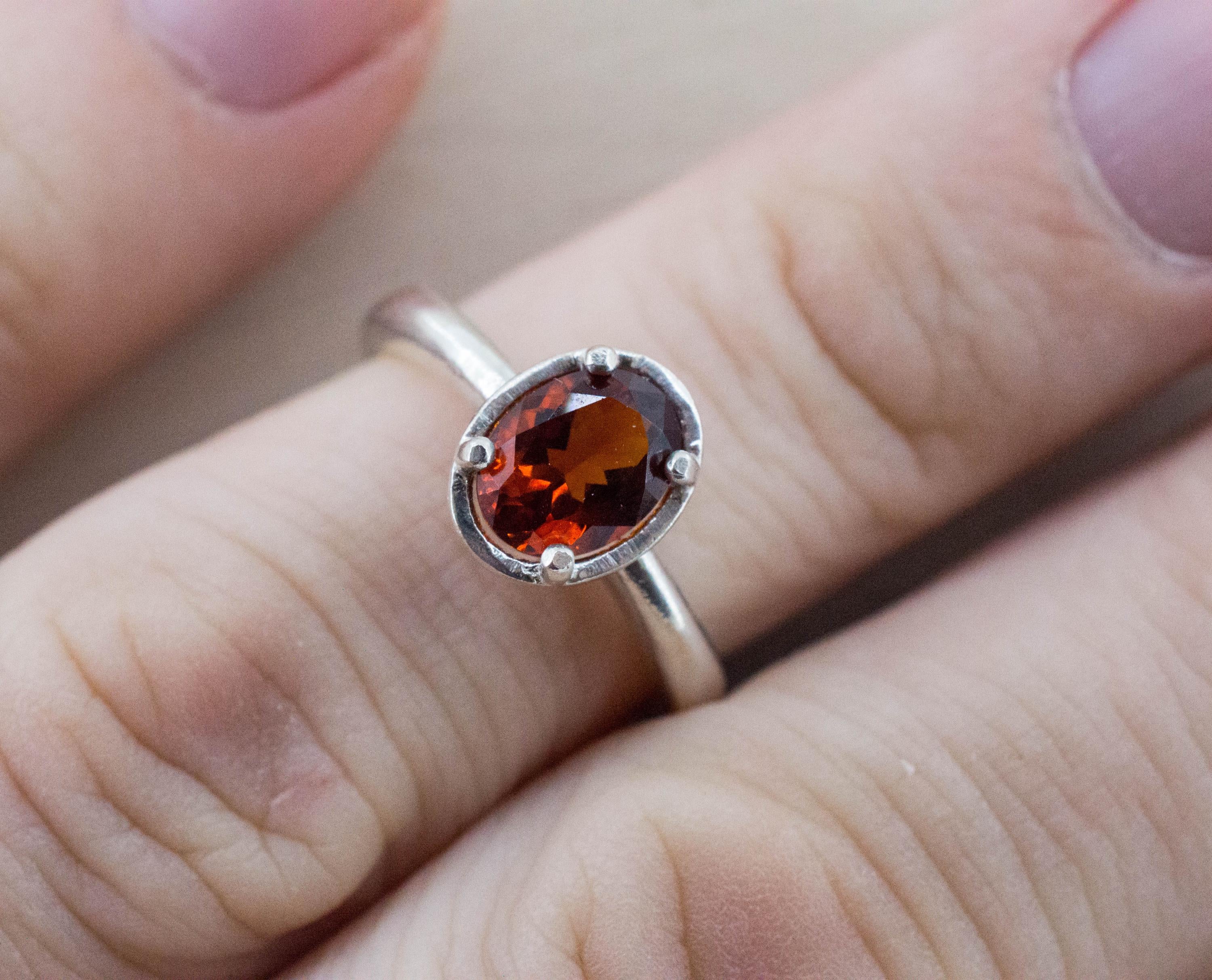 Madeira Citrine Ring; Genuine Untreated Brazil Citrine; 1.130cts - Mark Oliver Gems