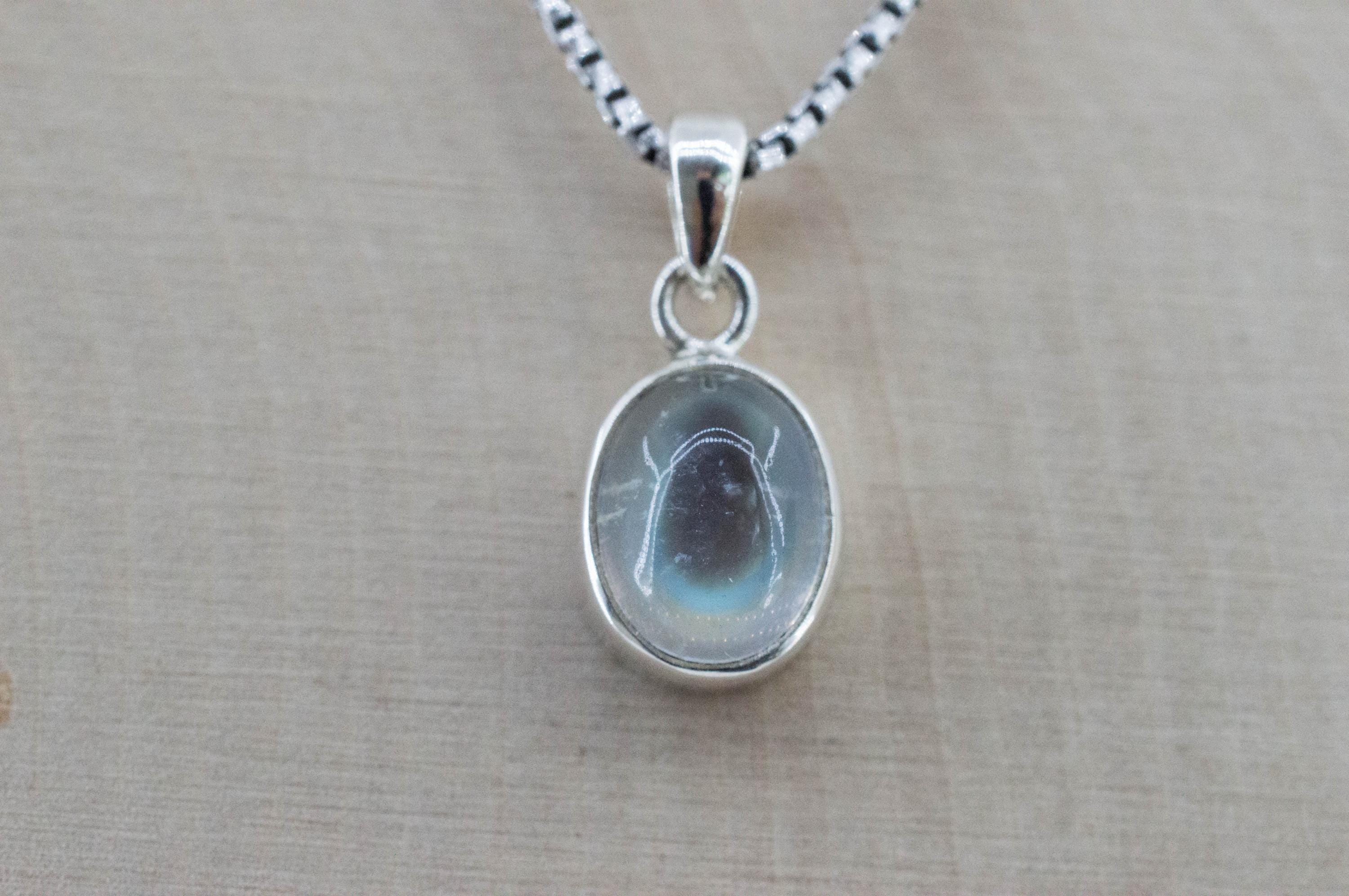 Rainbow Moonstone Pendant, Natural Untreated India Moonstone; 6.435cts - Mark Oliver Gems