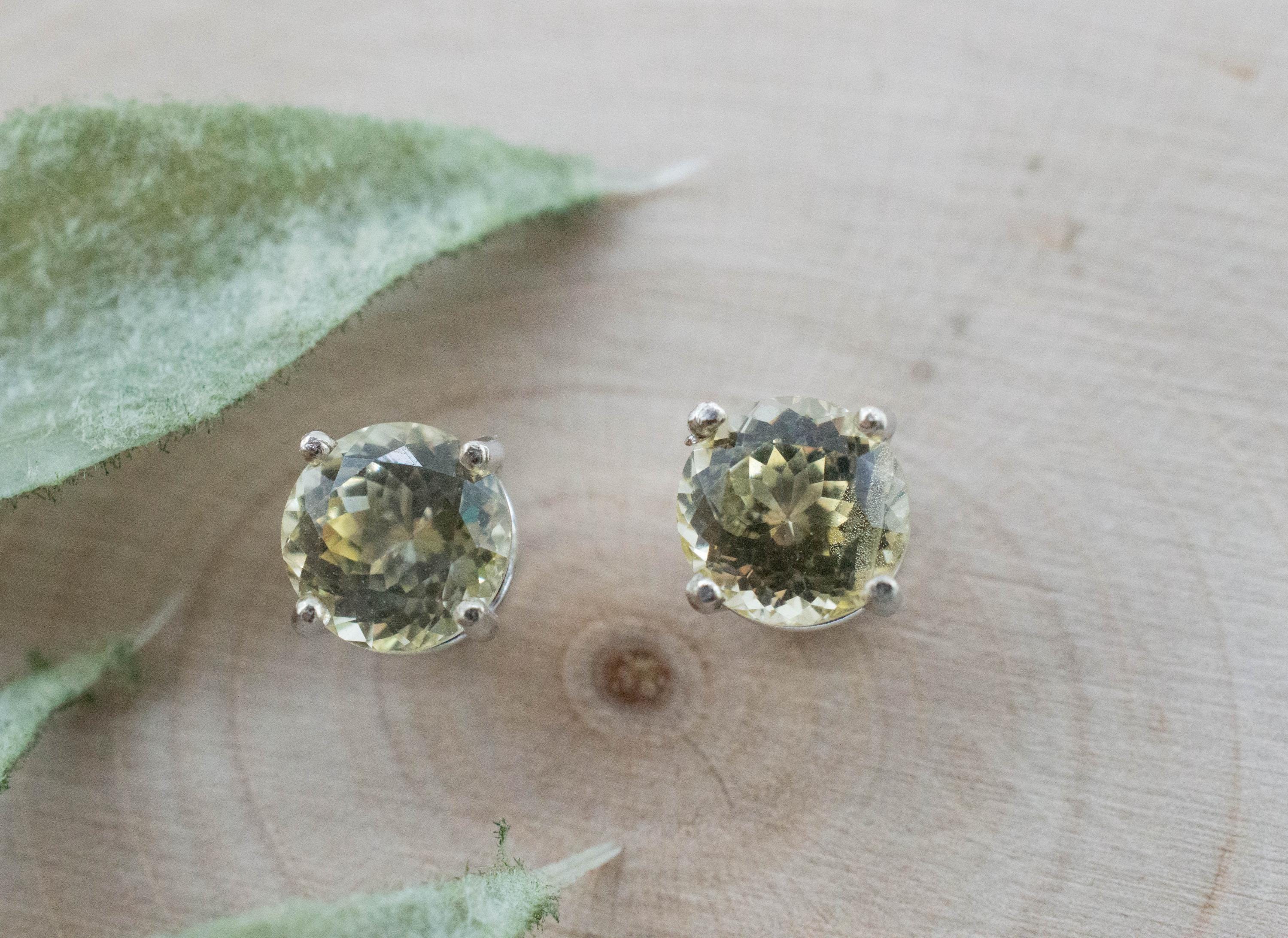 Yellow Sapphire Earrings, Natural Untreated Sri Lanka Sapphire; 2.020cts - Mark Oliver Gems
