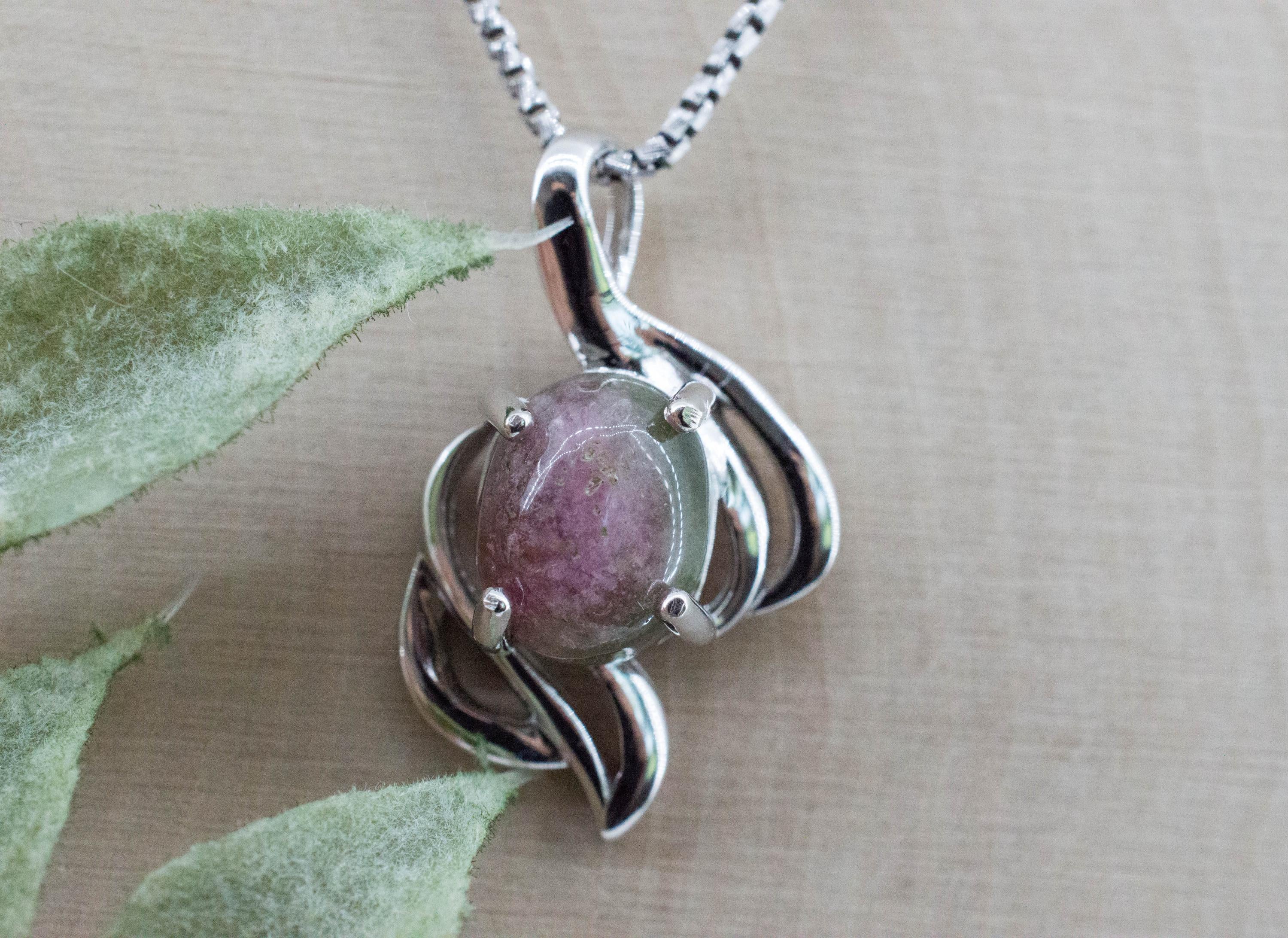 Watermelon Tourmaline Pendant; Natural Untreated Brazil Tourmaline; 4.430cts - Mark Oliver Gems