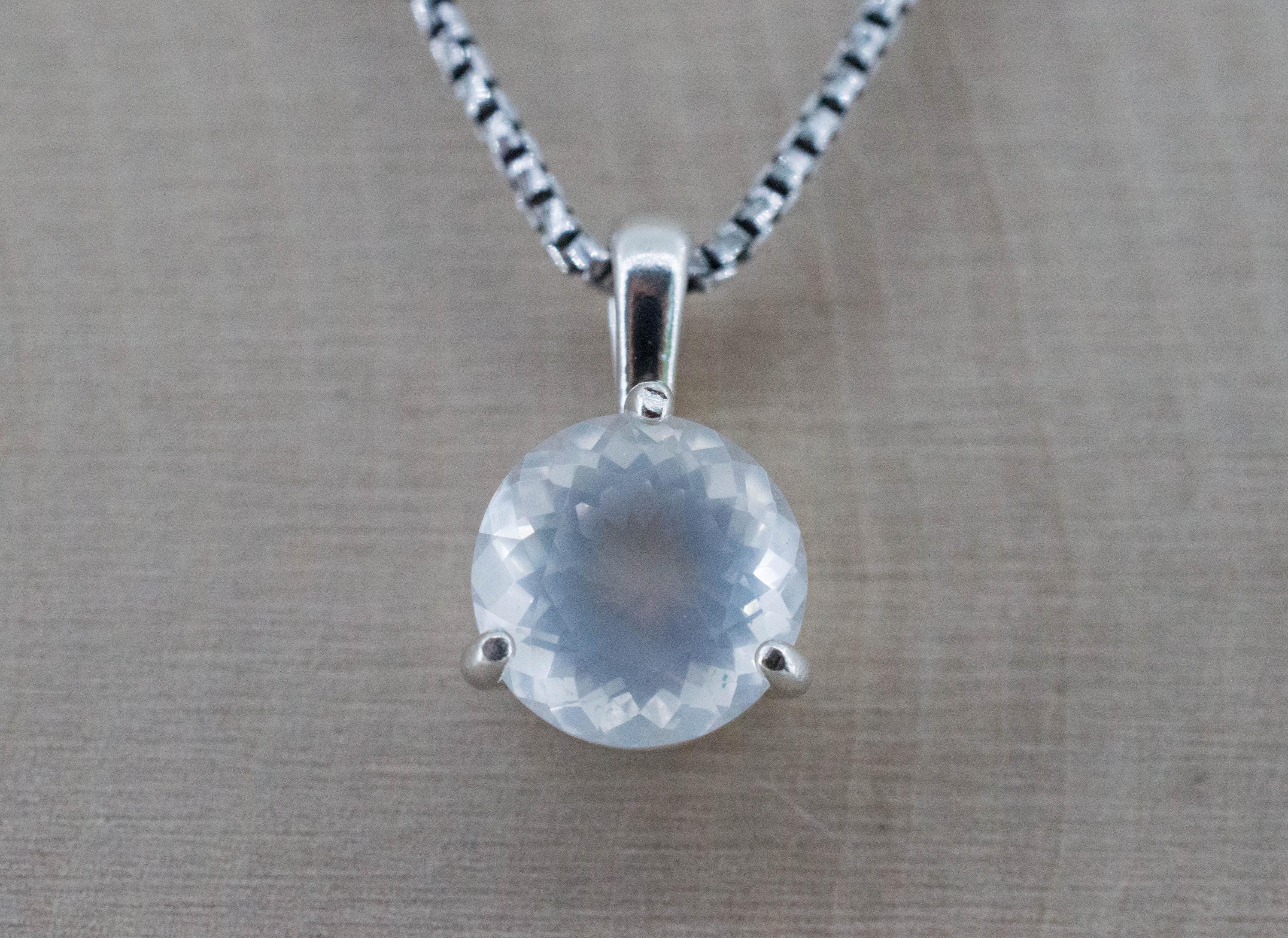 Moon Quartz Pendant, Natural Untreated Brazil Quartz; 2.430cts - Mark Oliver Gems