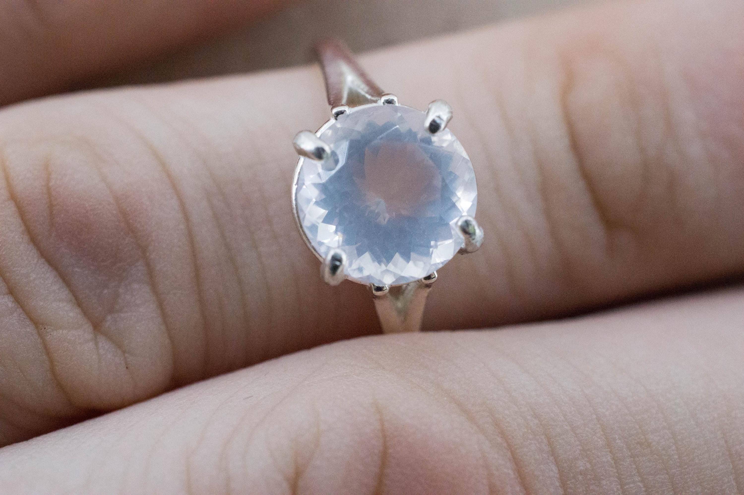 Moon Quartz Ring, Natural Untreated Brazil Quartz; 2.440cts - Mark Oliver Gems