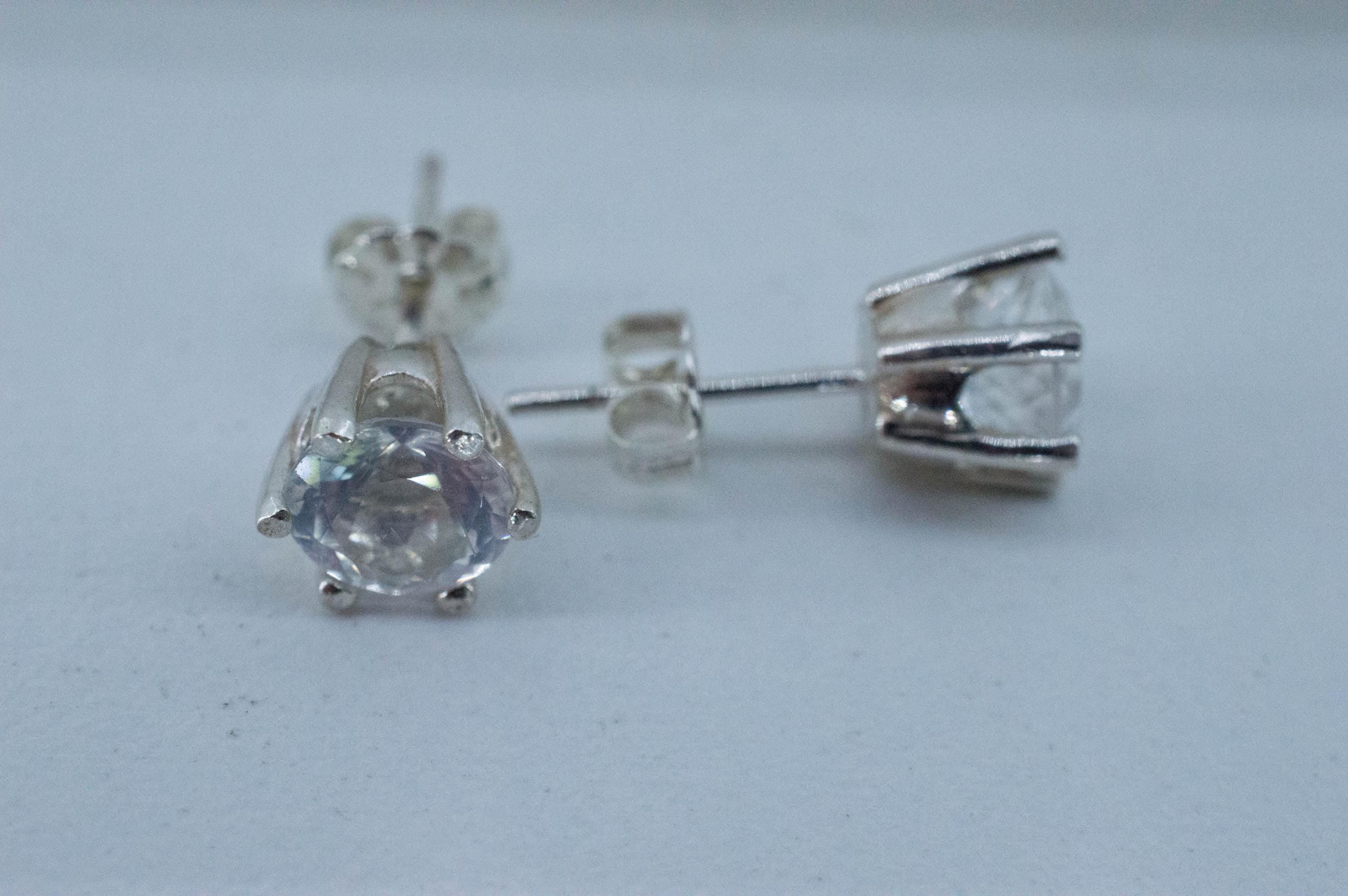 Moon Quartz Earrings, Natural Untreated Brazilian Quartz; 2.360cts - Mark Oliver Gems