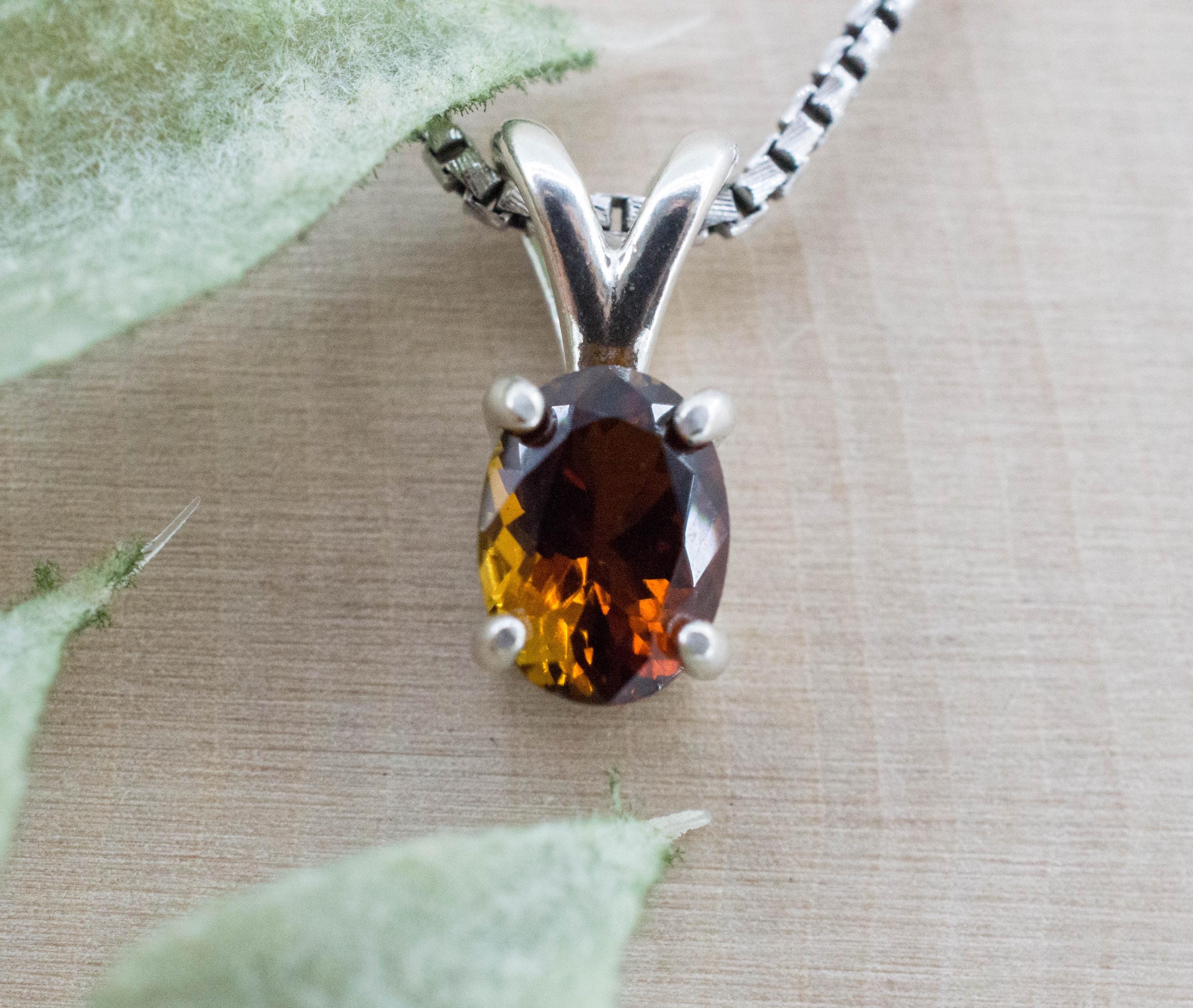 Sunset Tourmaline Pendant; Natural Untreated Tanzania Tourmaline; 1.165cts - Mark Oliver Gems