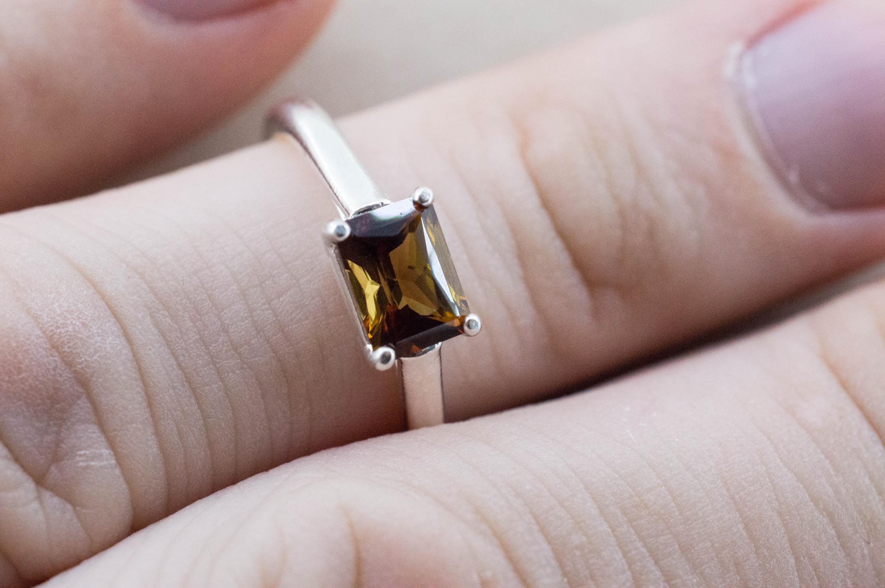 Sunset Tourmaline Ring; Natural Untreated Tanzania Tourmaline; 0.970cts - Mark Oliver Gems