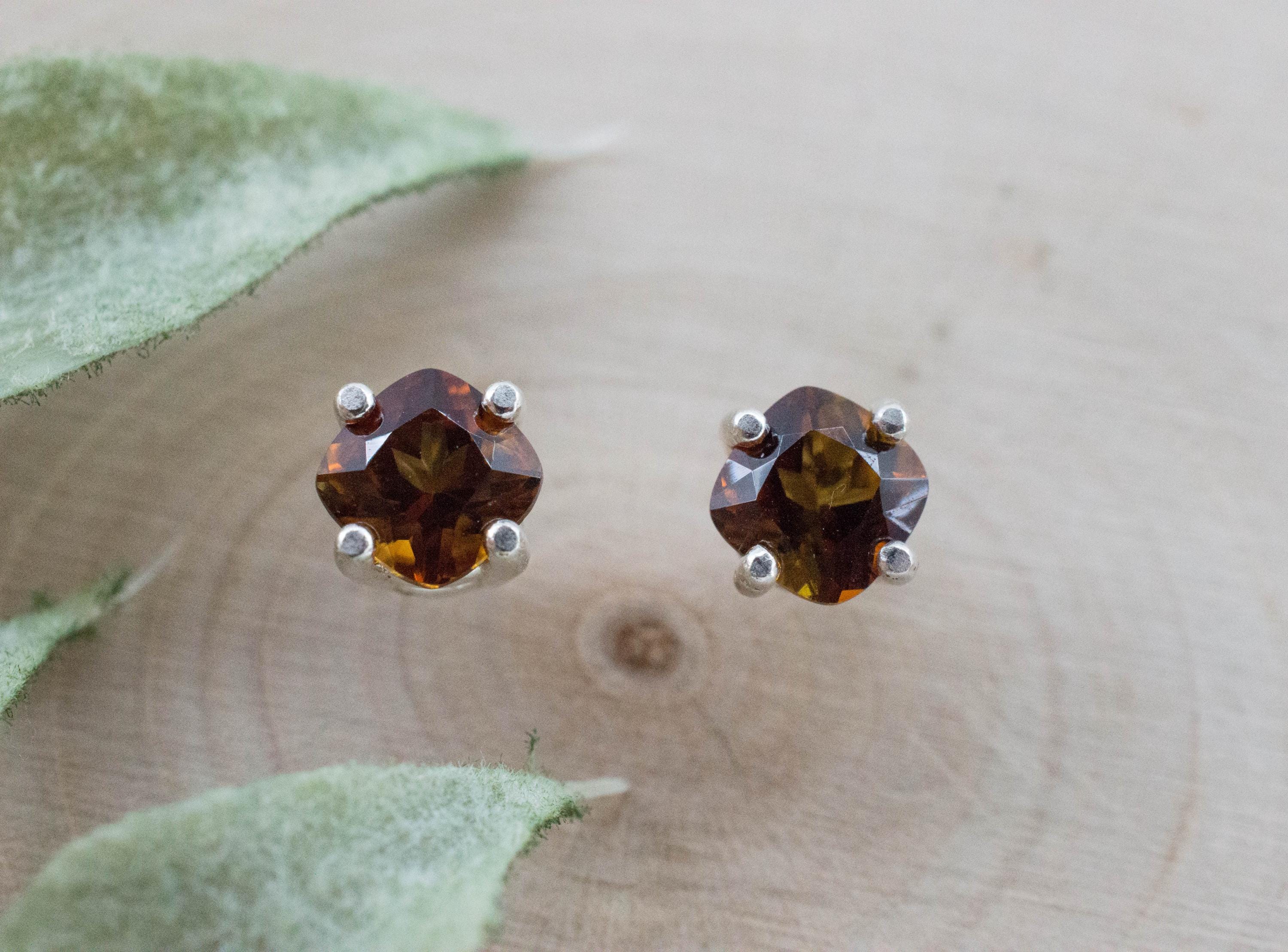 Sunset Tourmaline Earrings; Natural Untreated Tanzania Tourmaline; 1.185cts - Mark Oliver Gems