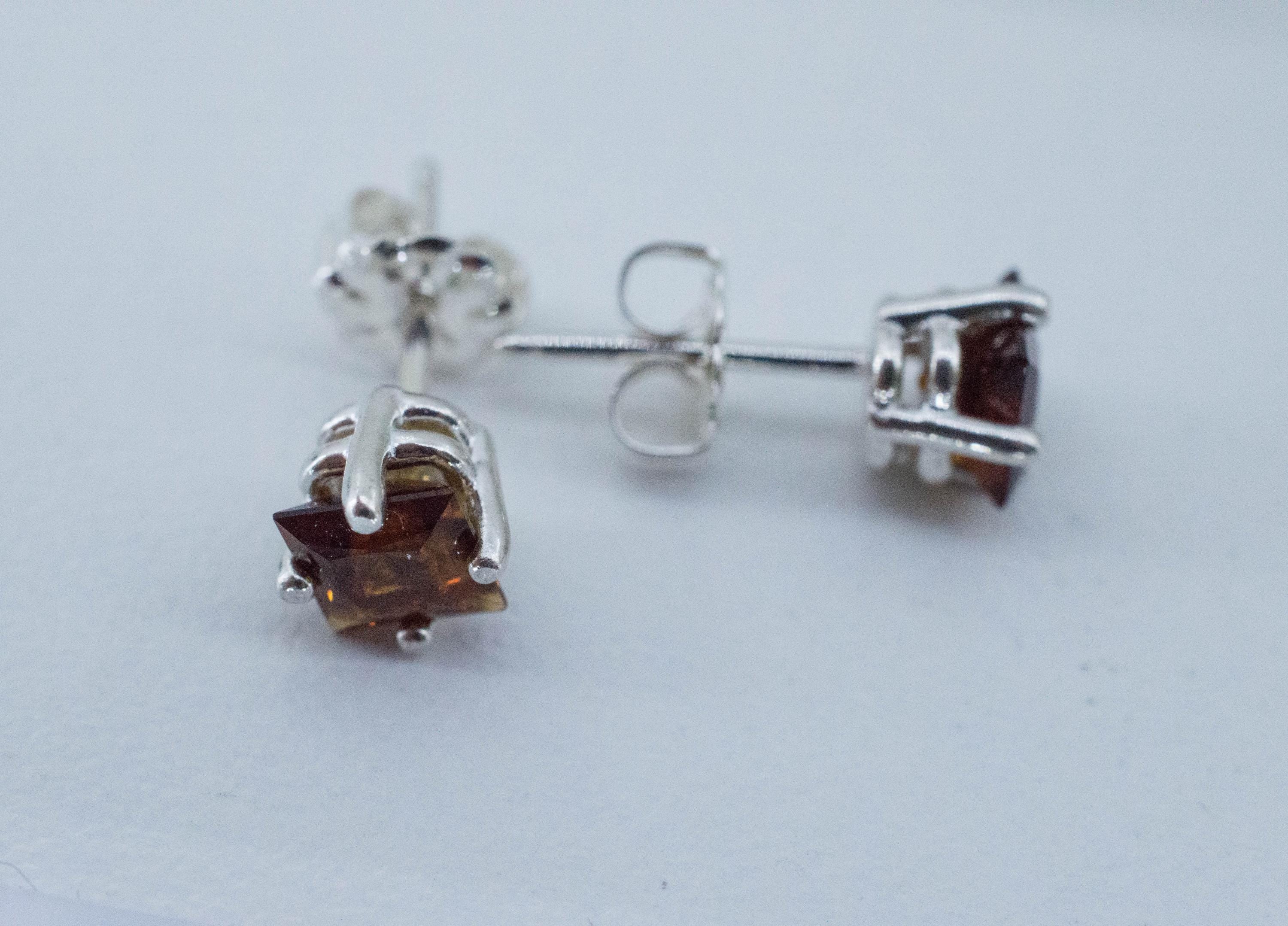 Sunset Tourmaline Earrings; Natural Untreated Tanzania Tourmaline; 1.245cts - Mark Oliver Gems
