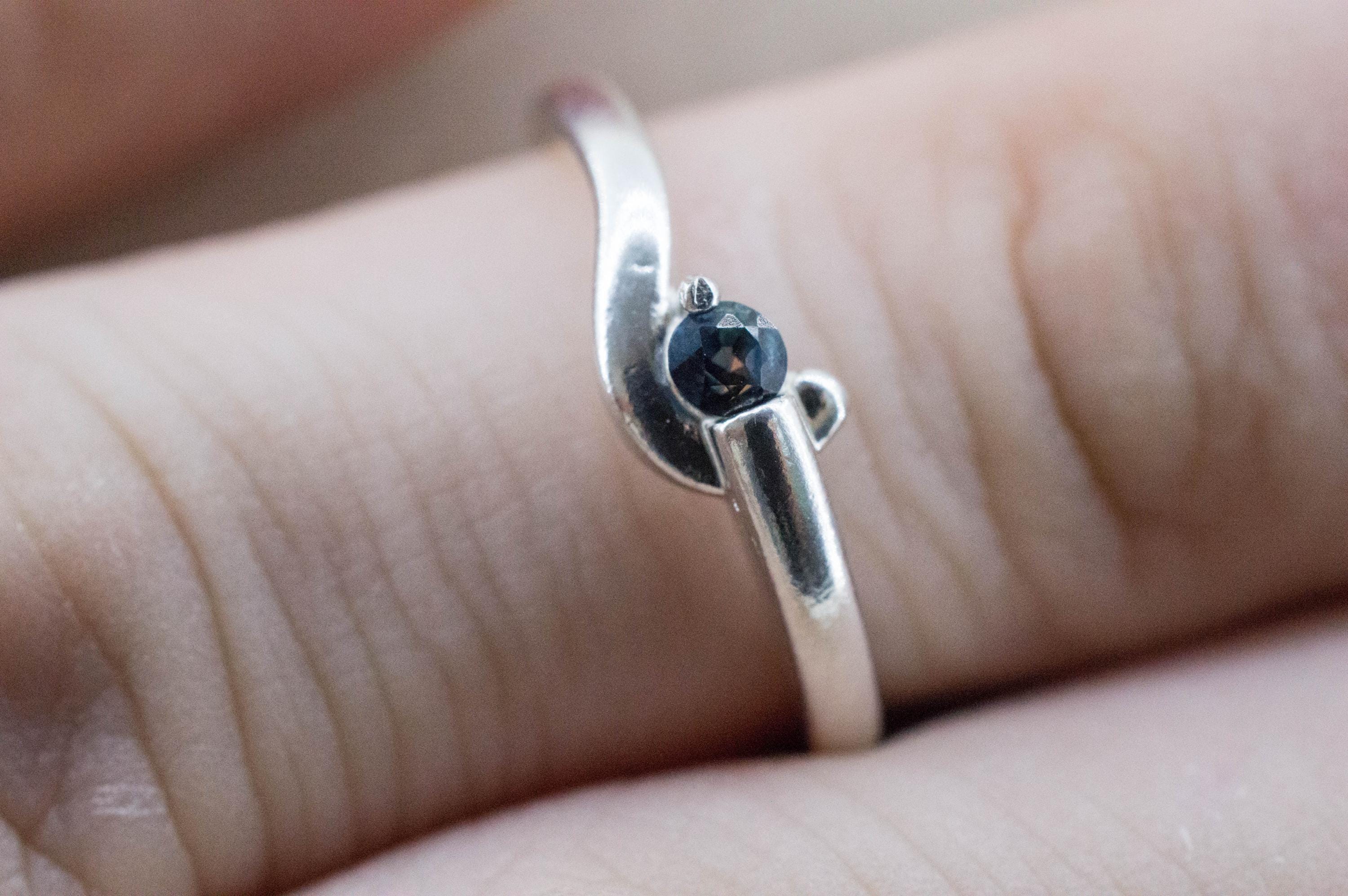 Sapphire Ring, Natural Untreated Tanzania Umba Sapphire; 0.130cts - Mark Oliver Gems