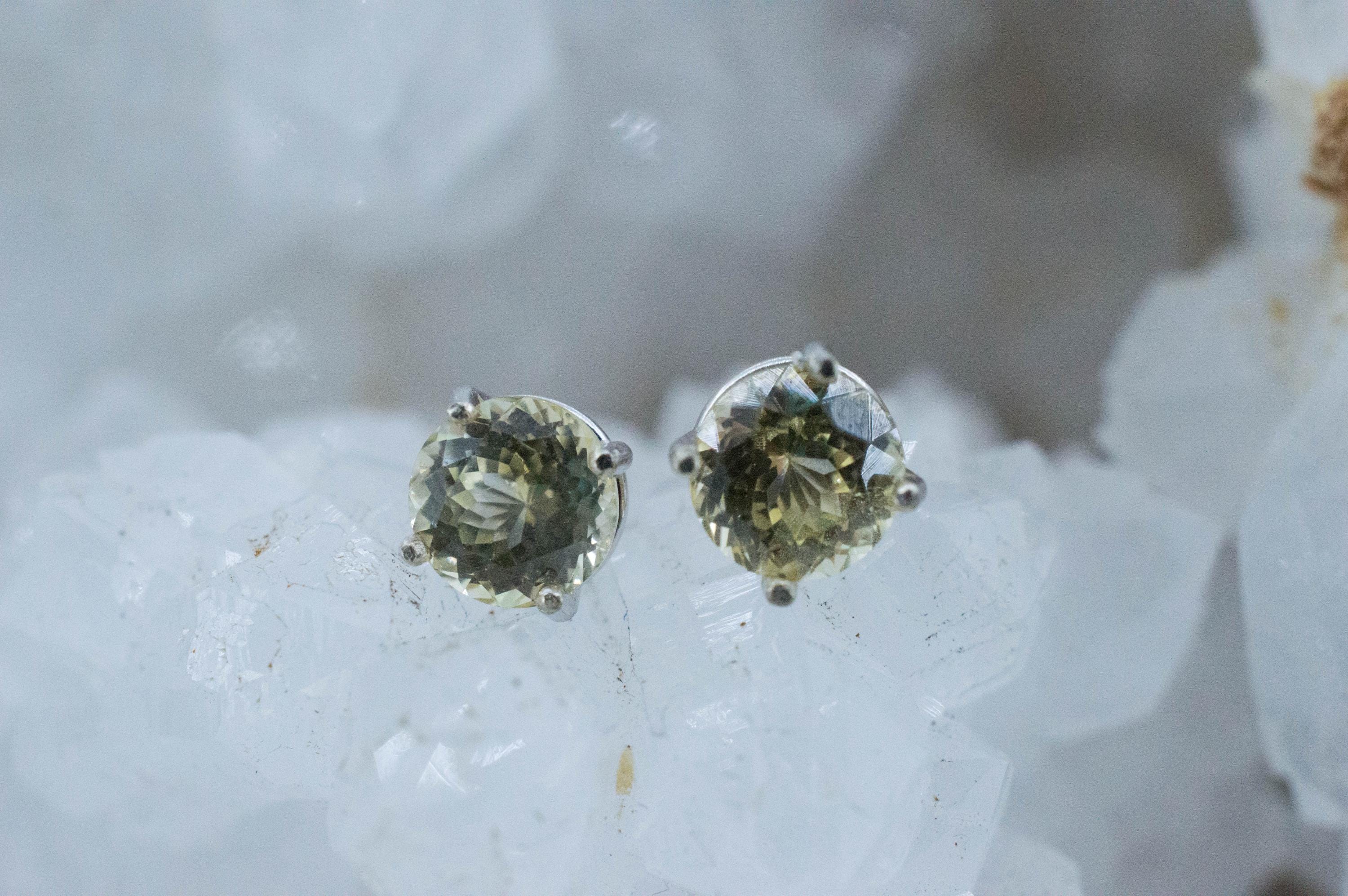 Yellow Sapphire Earrings, Natural Untreated Sri Lanka Sapphire; 2.020cts - Mark Oliver Gems