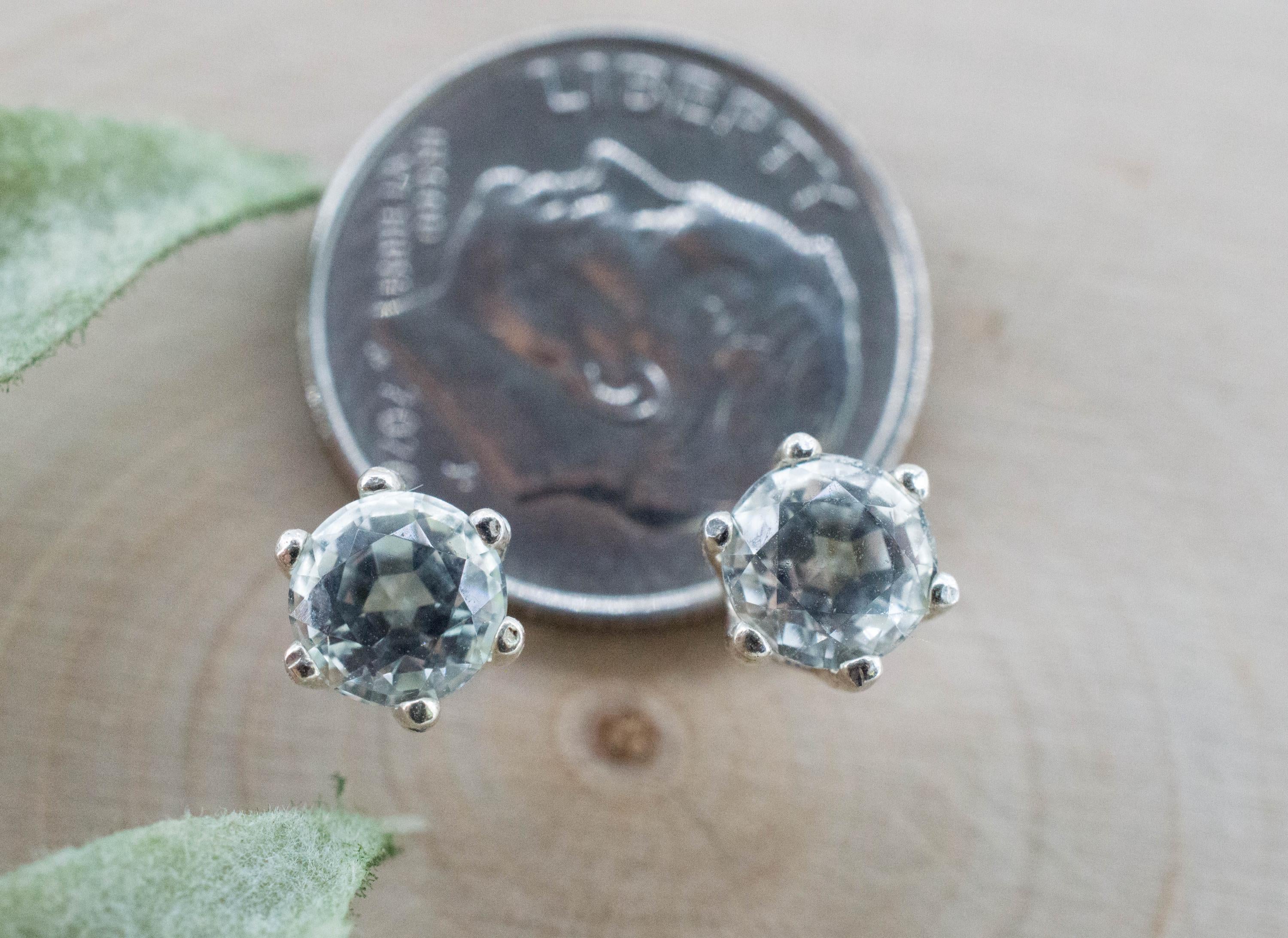 Achroite Tourmaline Earrings; Natural Untreated Namibia Colorless Tourmaline; 1.500cts - Mark Oliver Gems