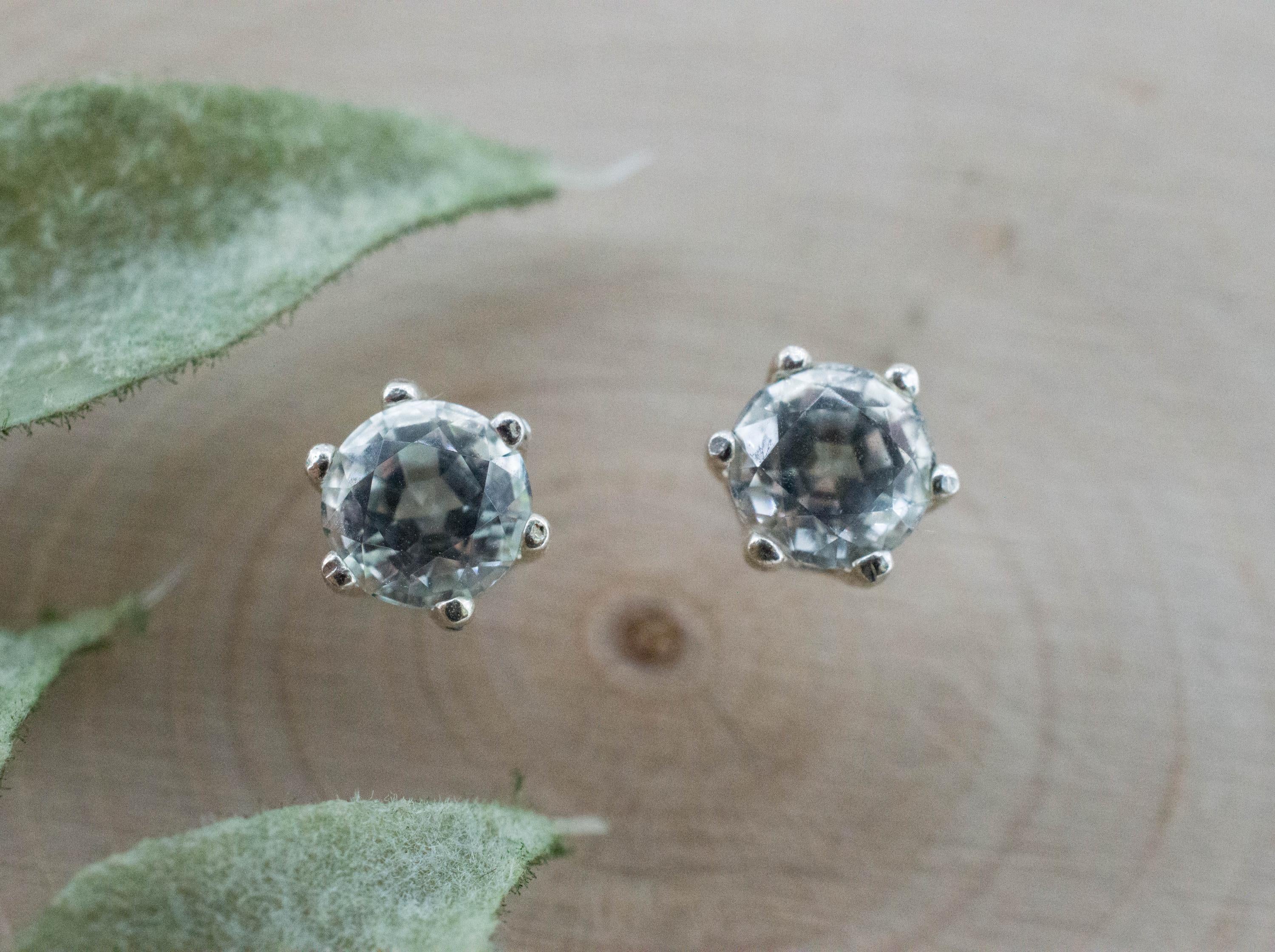 Achroite Tourmaline Earrings; Natural Untreated Namibia Colorless Tourmaline; 1.500cts - Mark Oliver Gems