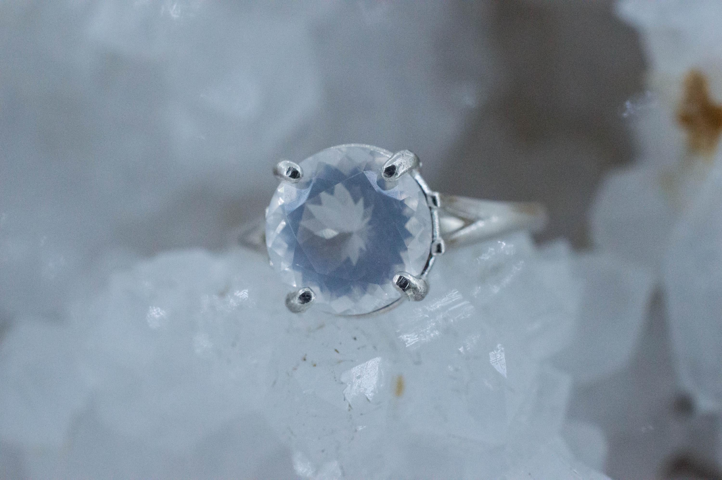 Moon Quartz Ring, Natural Untreated Brazil Quartz; 2.440cts - Mark Oliver Gems