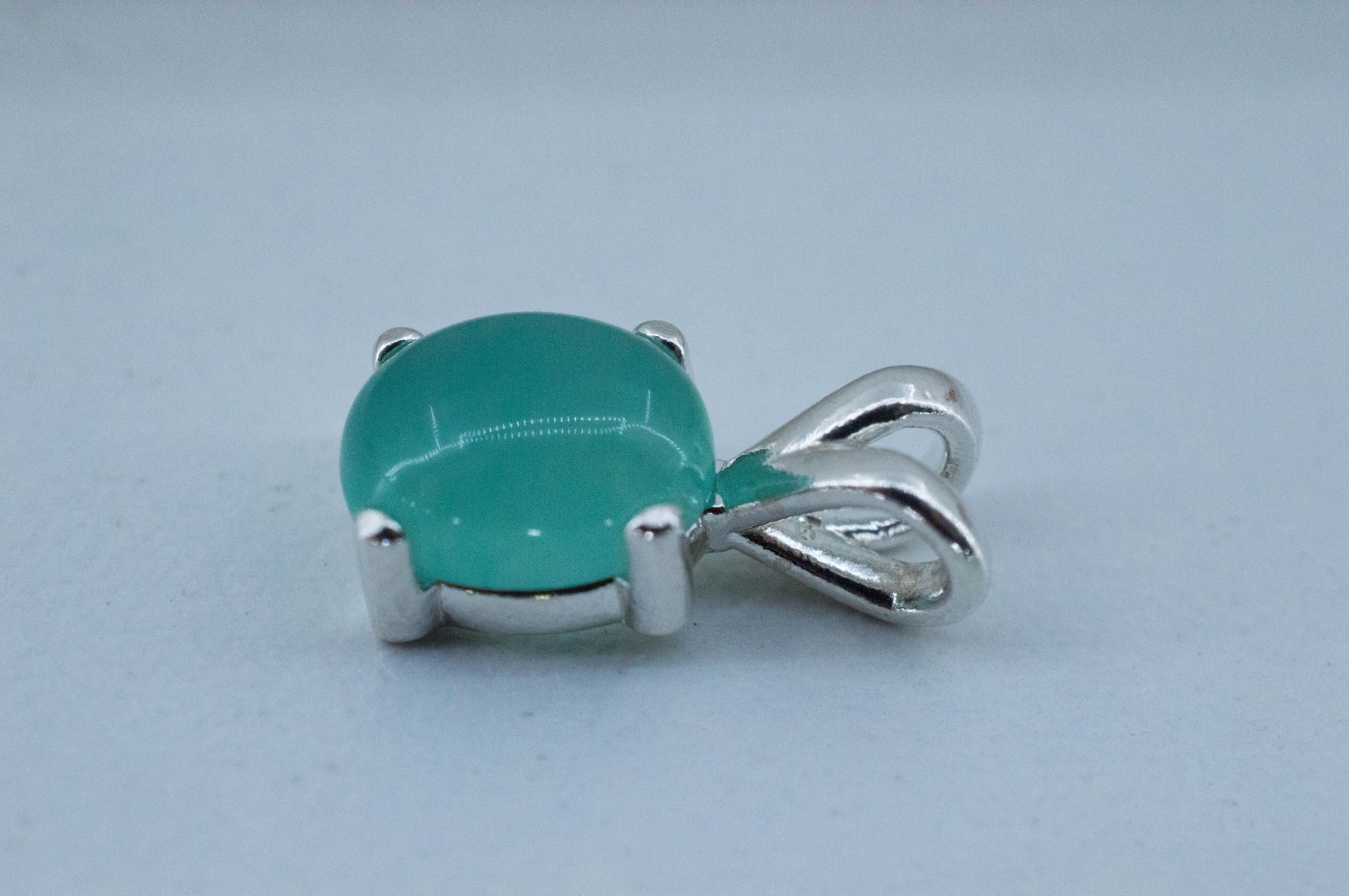 Aquaprase Pendant; Genuine Untreated African Aquaprase™; 2.115cts - Mark Oliver Gems