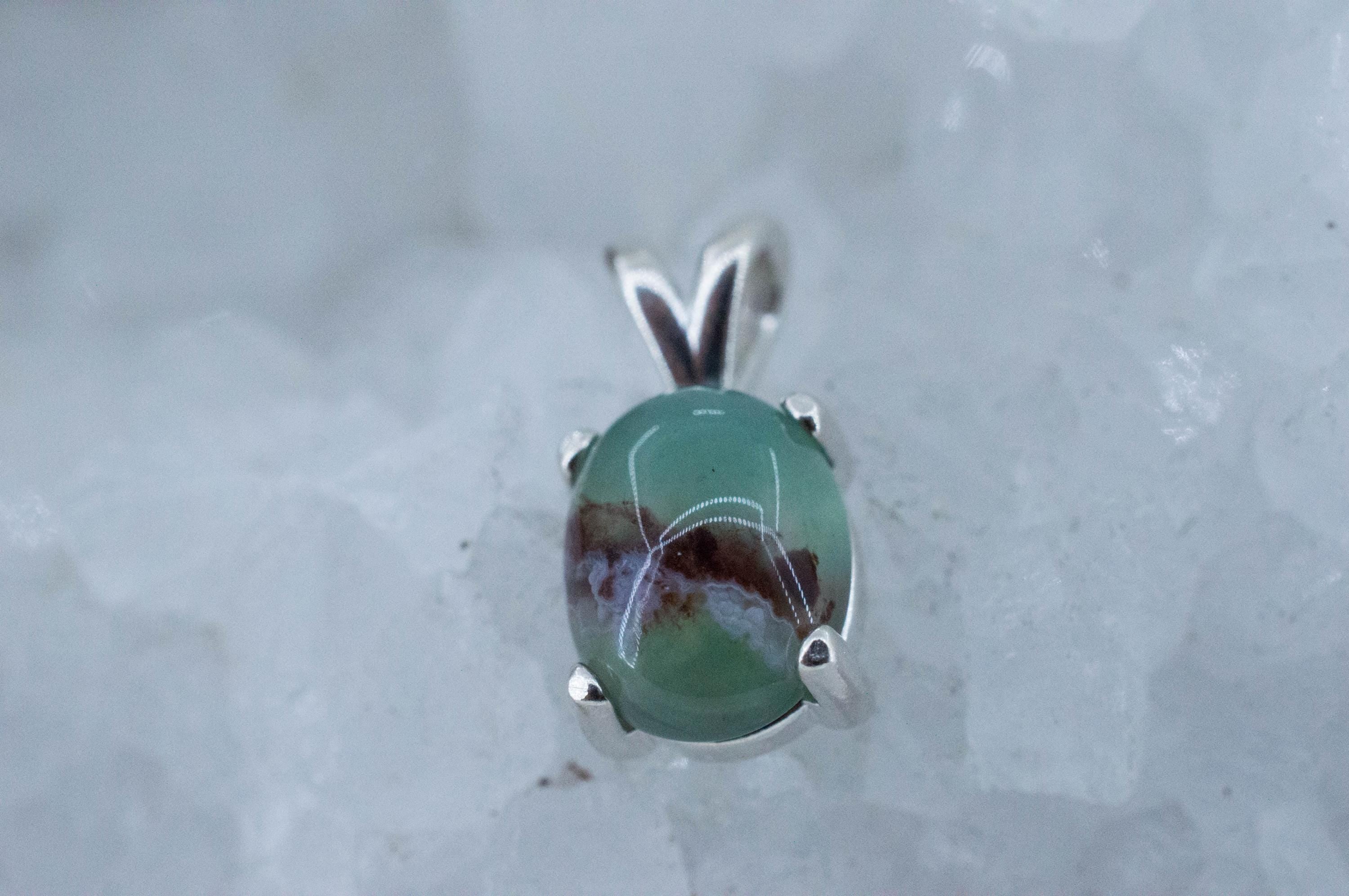 Aquaprase Pendant; Genuine Untreated African Aquaprase™; 3.540cts - Mark Oliver Gems