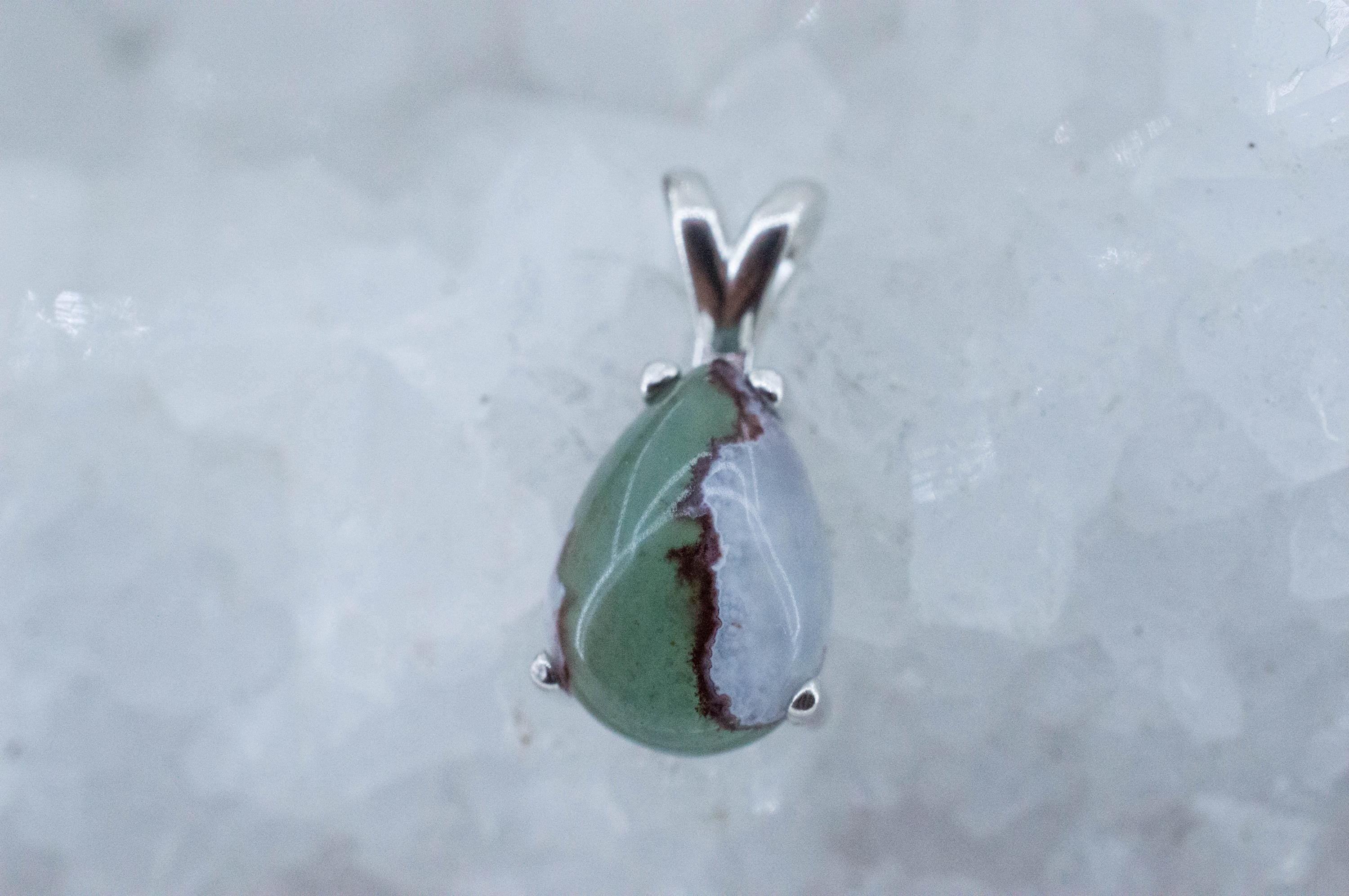 Aquaprase Pendant; Genuine Untreated African Aquaprase™; 5.230cts - Mark Oliver Gems