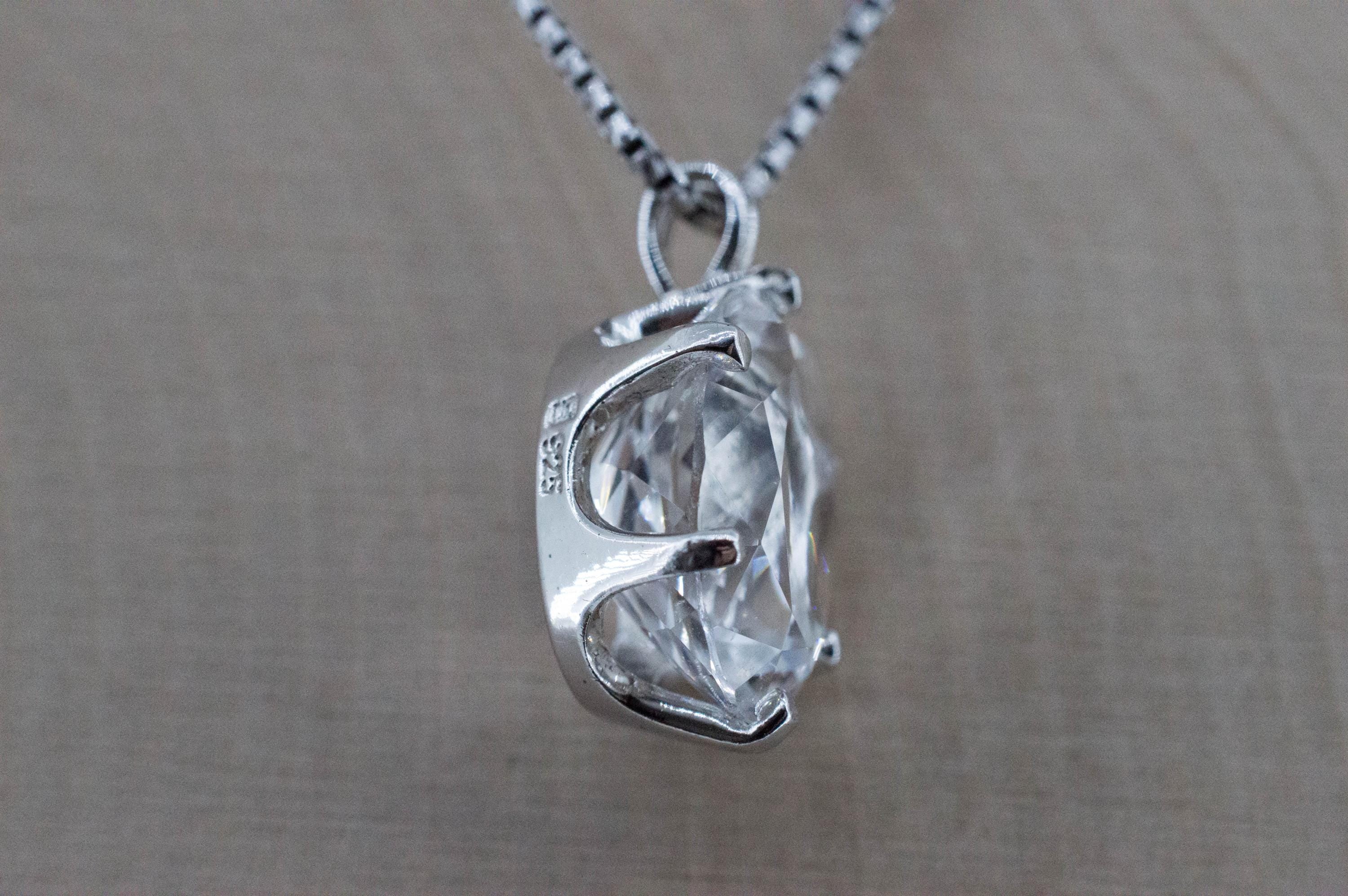 Quartz Pendant, Natural Untreated Tanzania Mondo Quartz; 7.460cts - Mark Oliver Gems