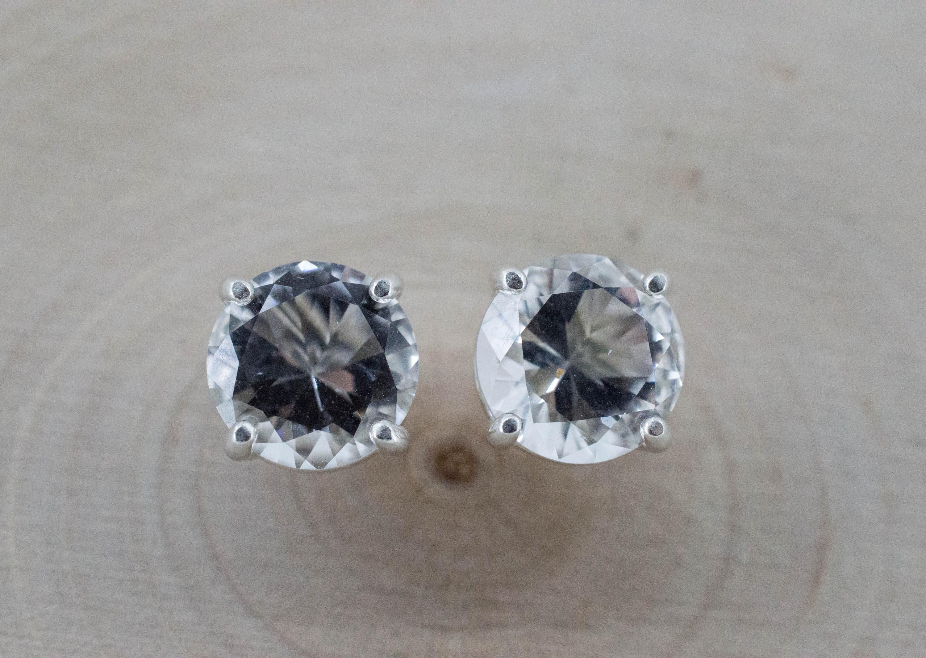Quartz Earrings, Natural Untreated Tanzania Mondo Quartz; 3.175cts - Mark Oliver Gems
