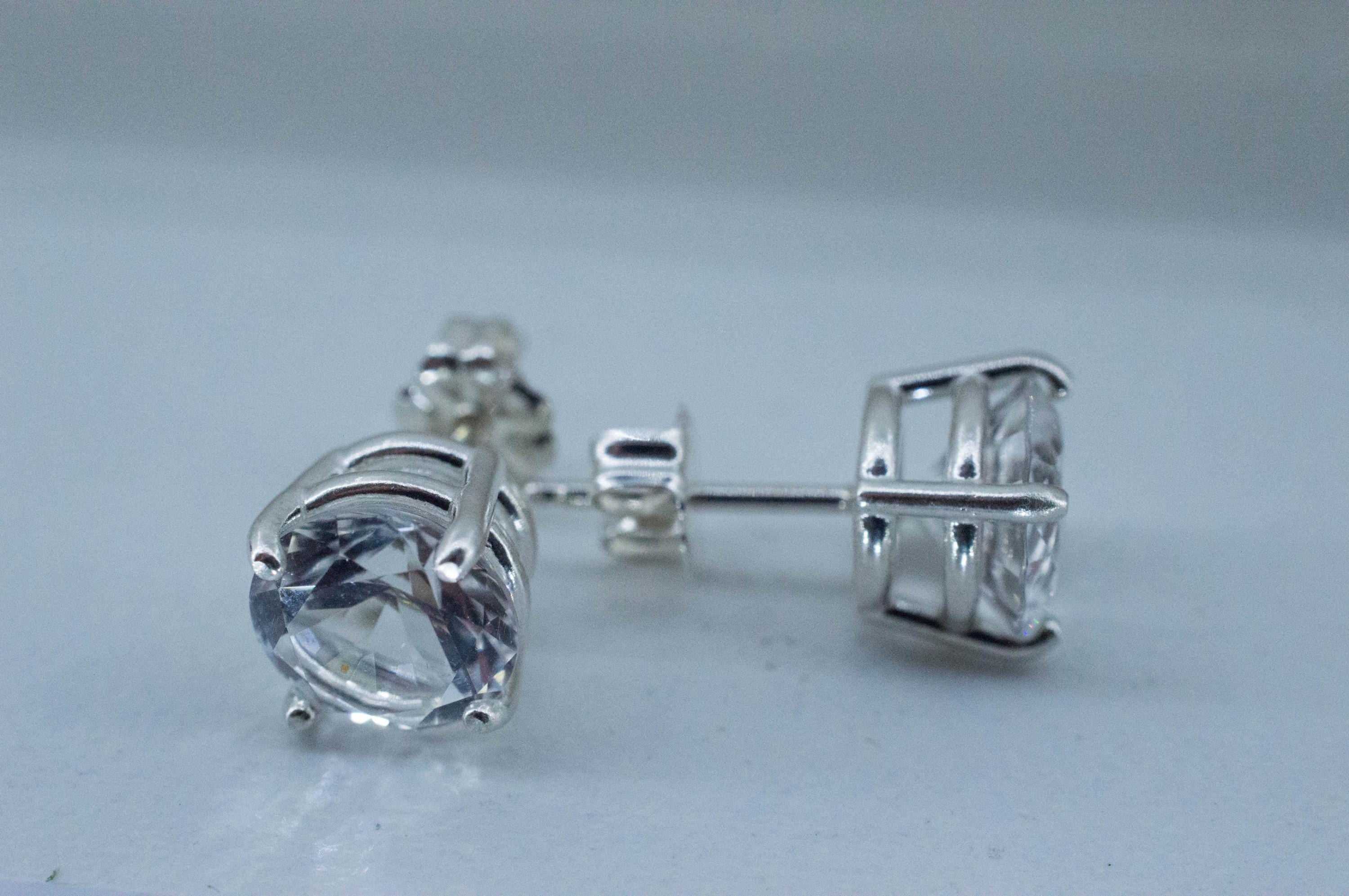 Quartz Earrings, Natural Untreated Tanzania Mondo Quartz; 3.175cts - Mark Oliver Gems