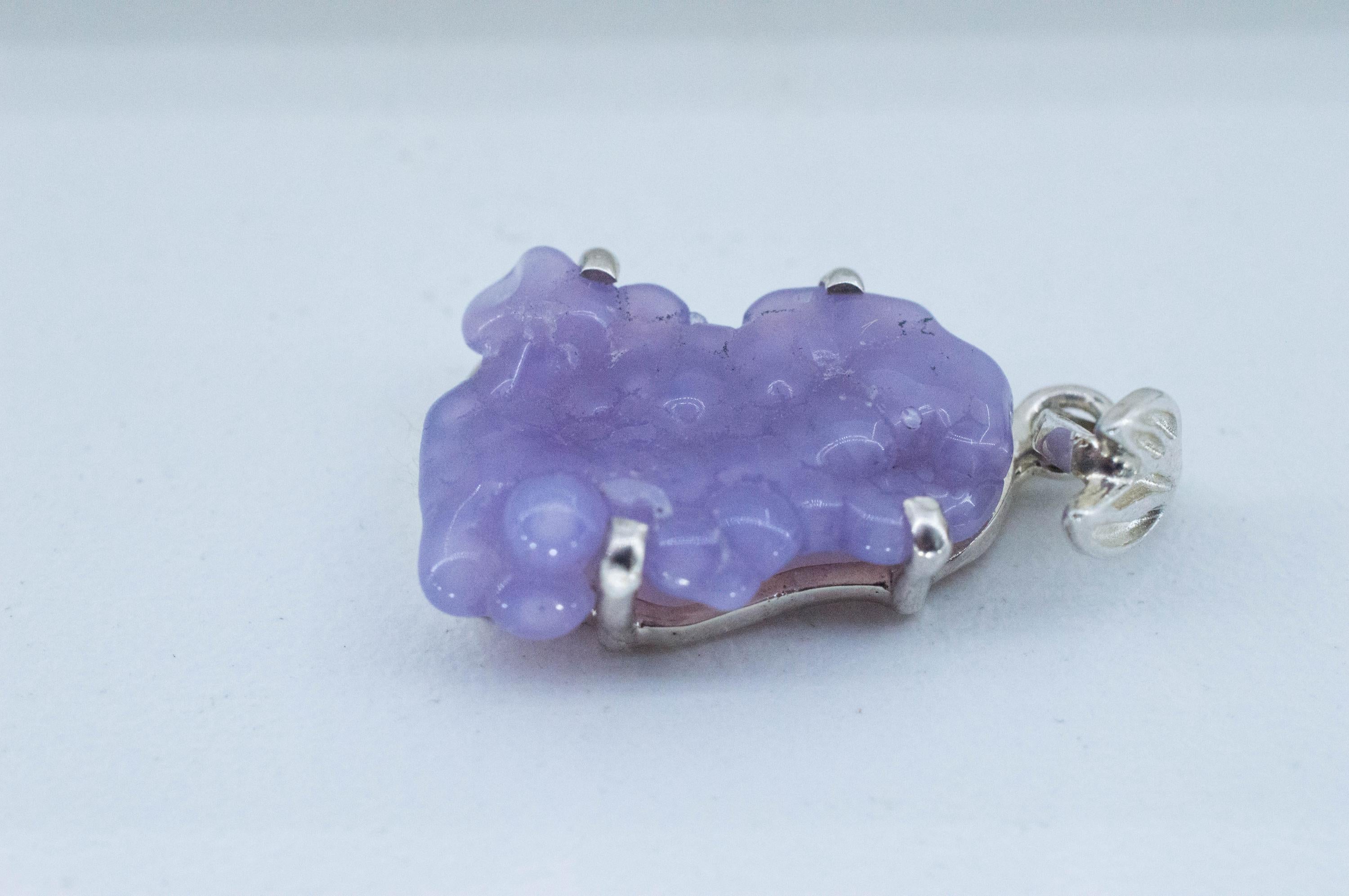 Grape Agate Pendant, Natural Untreated Indonesian Agate; 18.55cts - Mark Oliver Gems