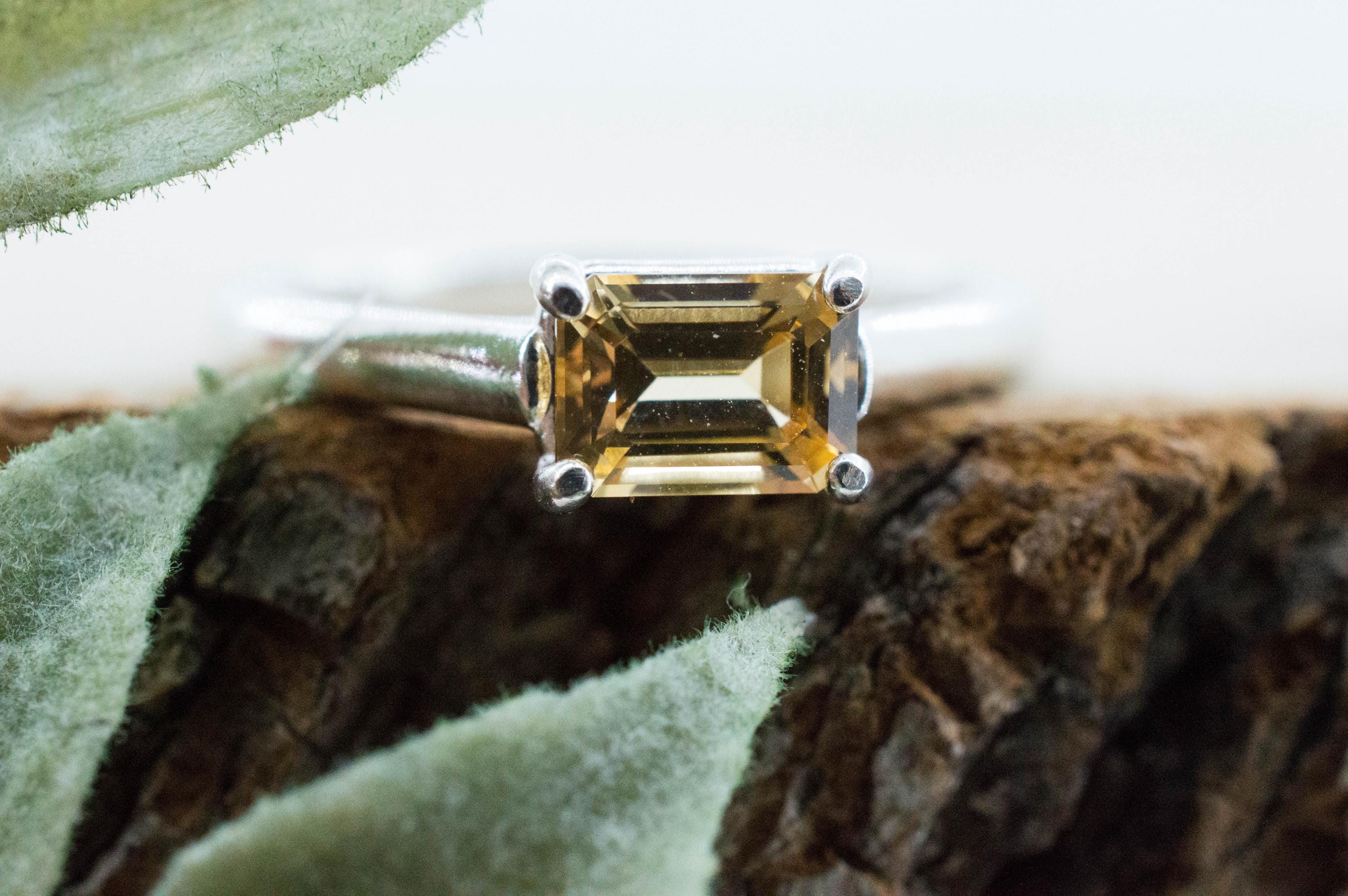 Imperial Topaz Ring, Natural Untreated Brazilian Topaz; 1.000cts - Mark Oliver Gems