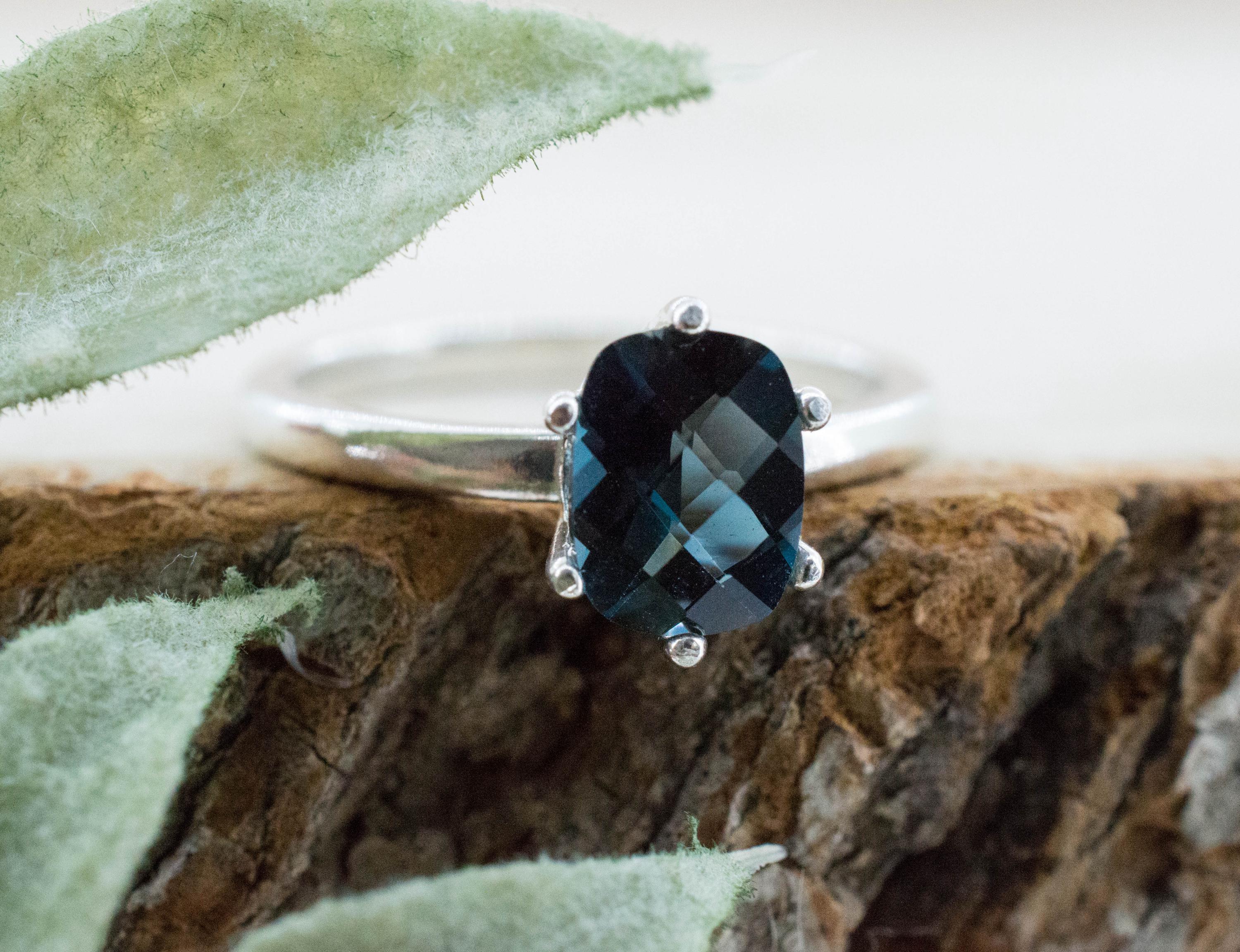 London Blue Topaz Ring, Natural Brazil Topaz; 1.590cts - Mark Oliver Gems