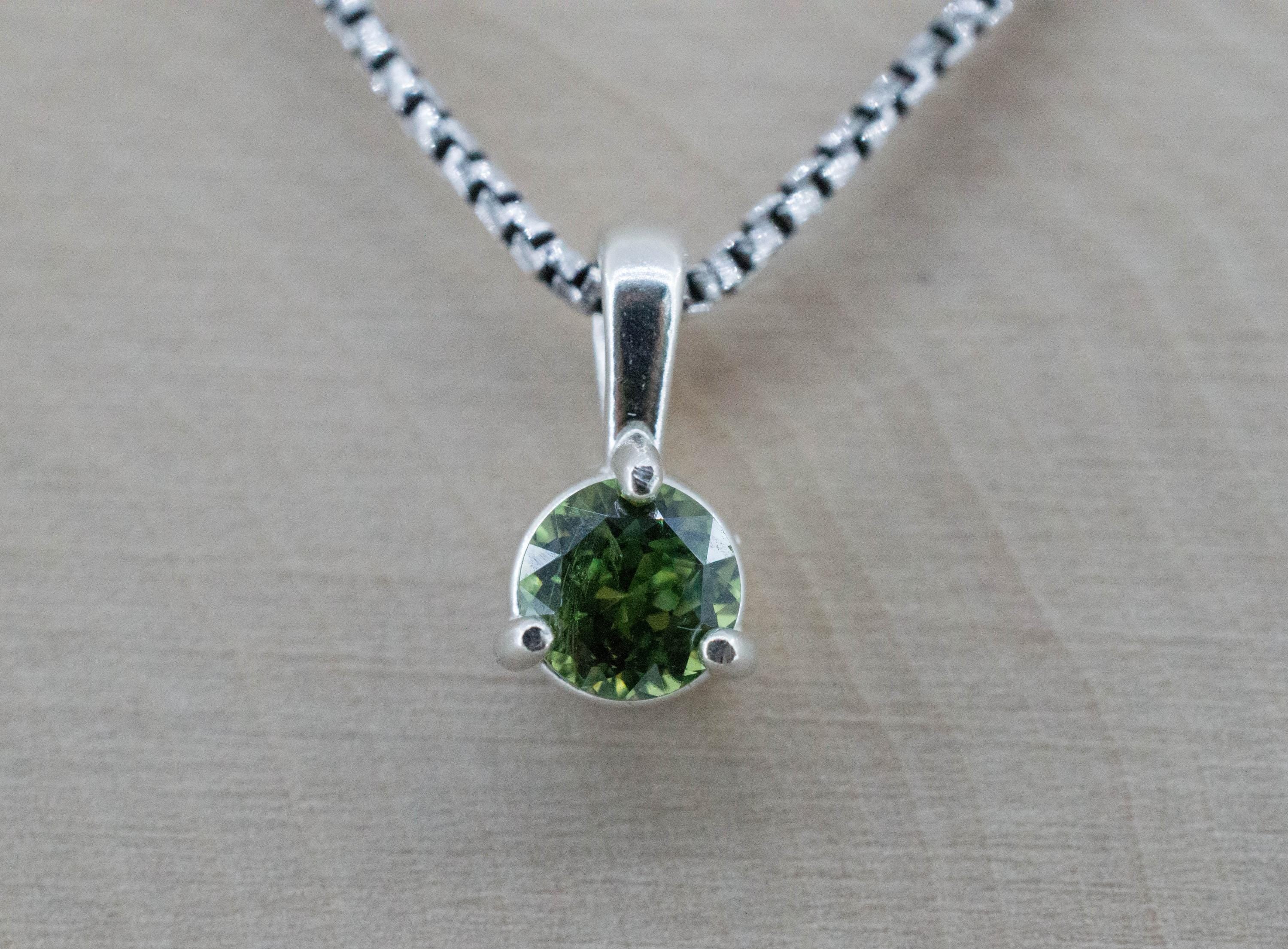 Demantoid Garnet Pendant; Natural Untreated Madagascar Demantoid; 0.785cts - Mark Oliver Gems