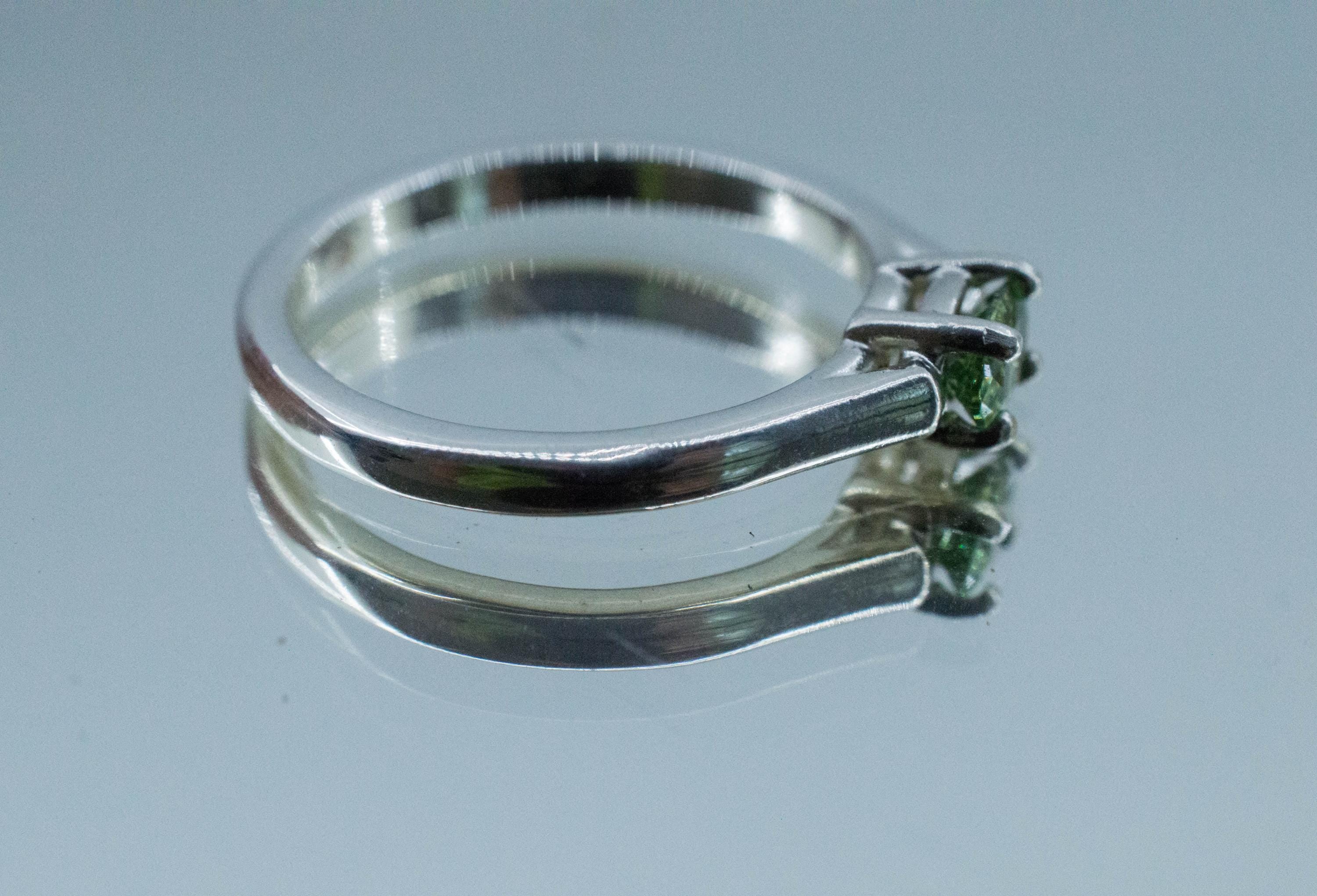 Demantoid Garnet Ring, Natural Untreated Madagascar Demantoid; 0.380cts - Mark Oliver Gems