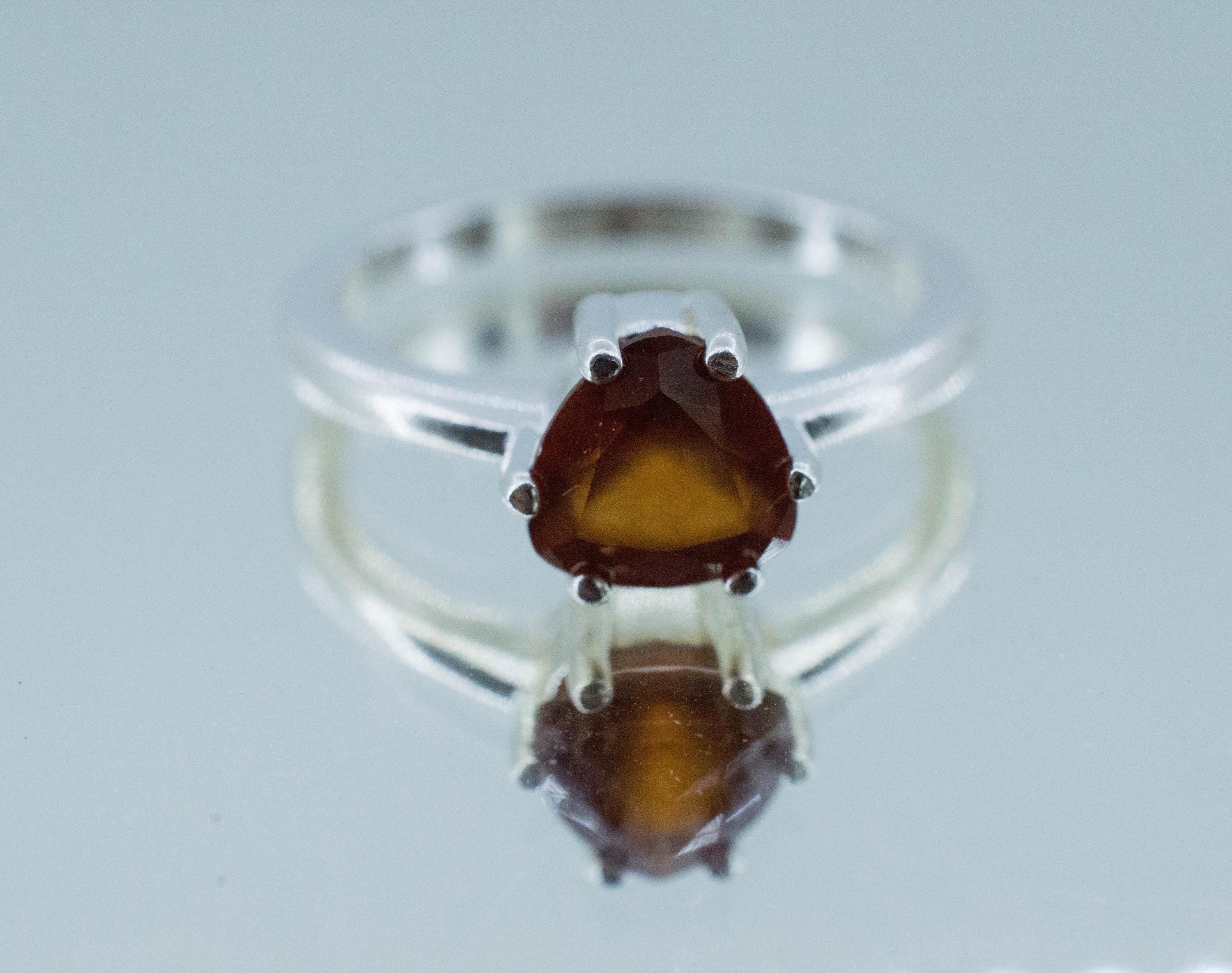 Hessonite Garnet Ring; Genuine Untreated South Africa Garnet; 1.385cts - Mark Oliver Gems