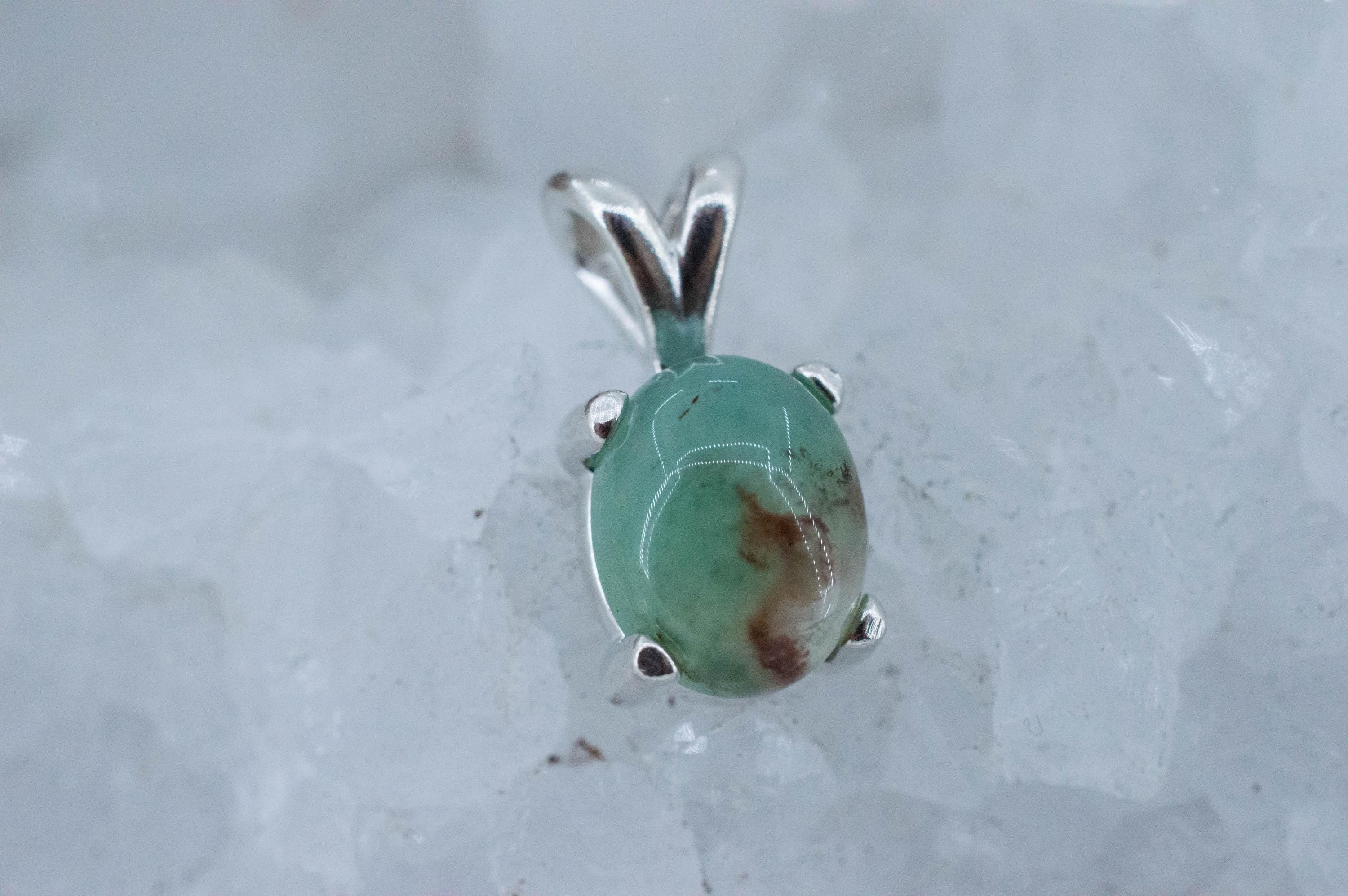 Aquaprase Pendant; Genuine Untreated African Aquaprase™; 3.715cts - Mark Oliver Gems